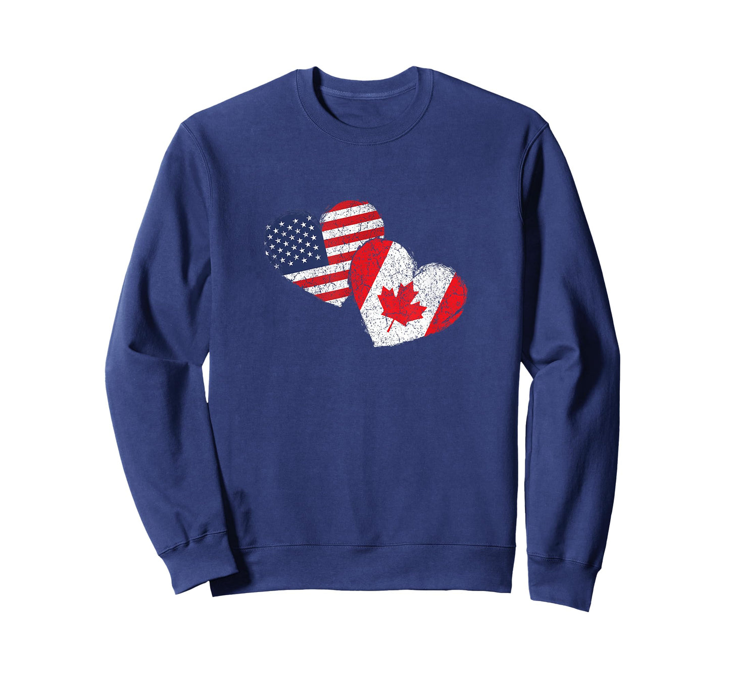 USA Canada Heart Country Flag American Canadian T-Shirt