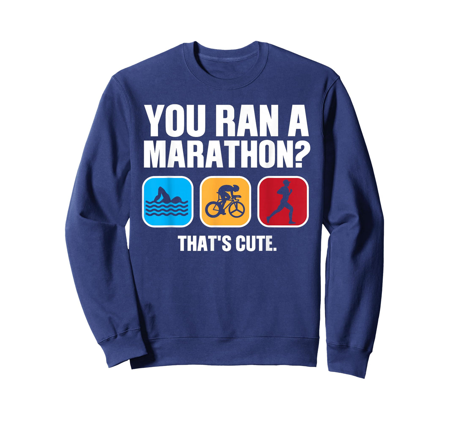 Funny Swim Bike Run Triathlon Design Men Women Triathletes T-Shirt