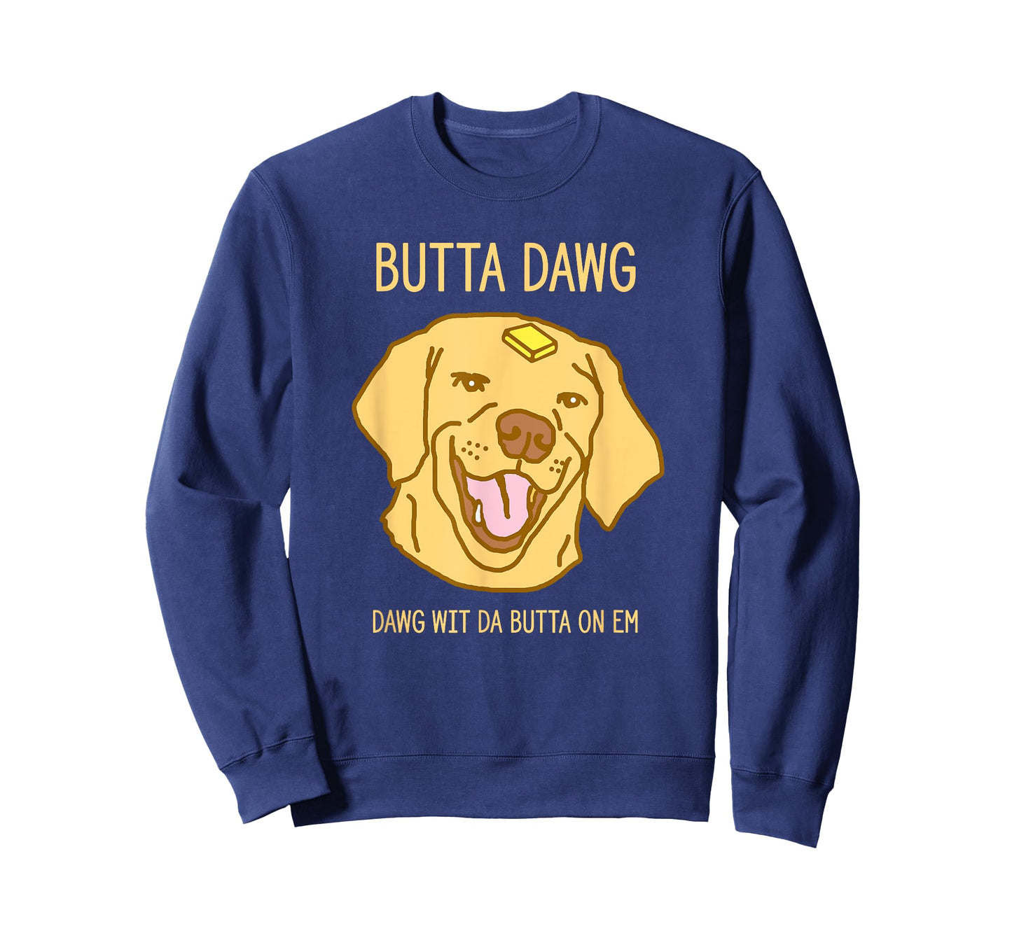 Hilarious Butter Dog Head Meme Funny Viral Pet Trend Men Women T-Shirt