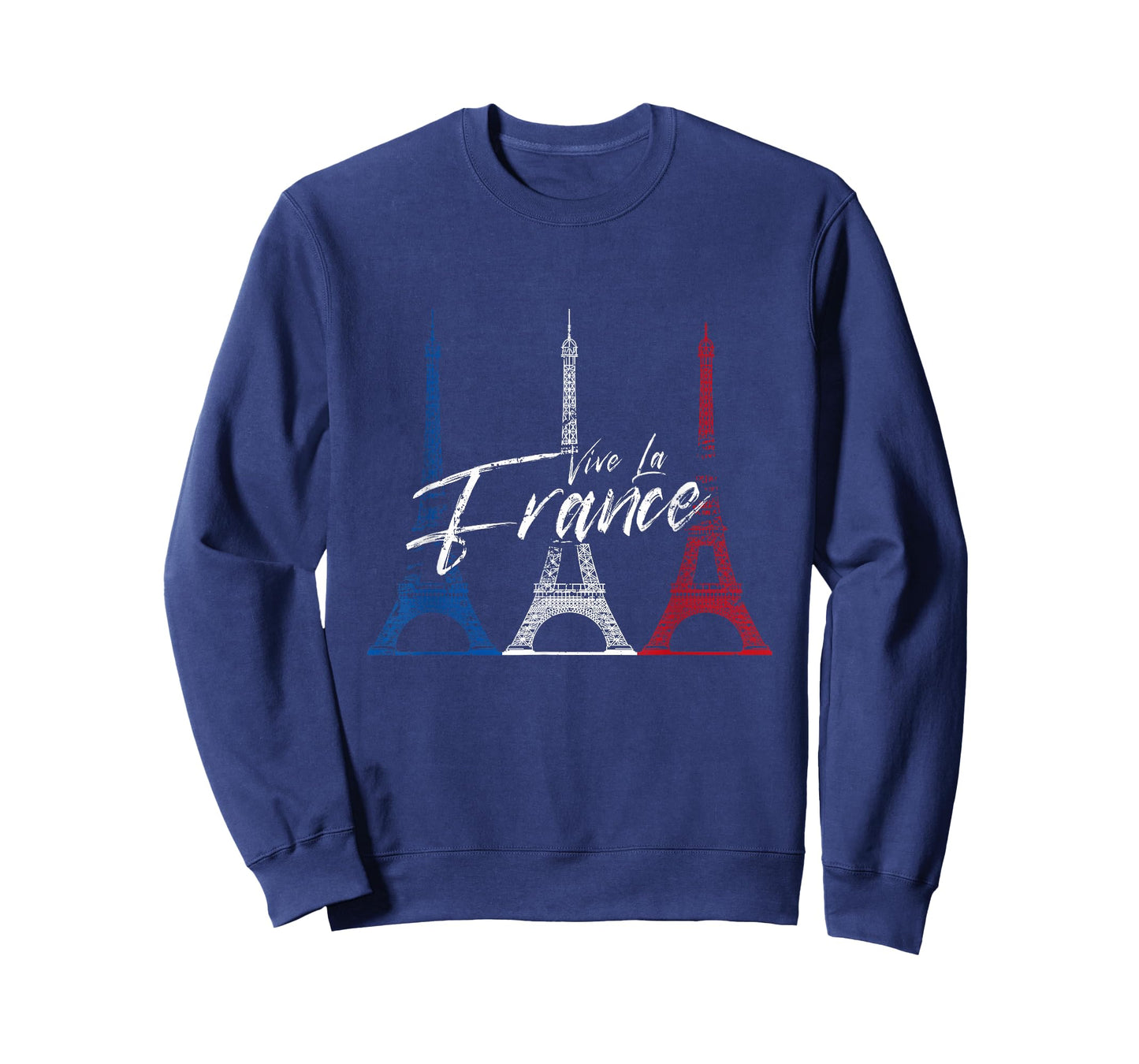 Vintage Retro Vive La France Eiffel Tower Men Women T-Shirt