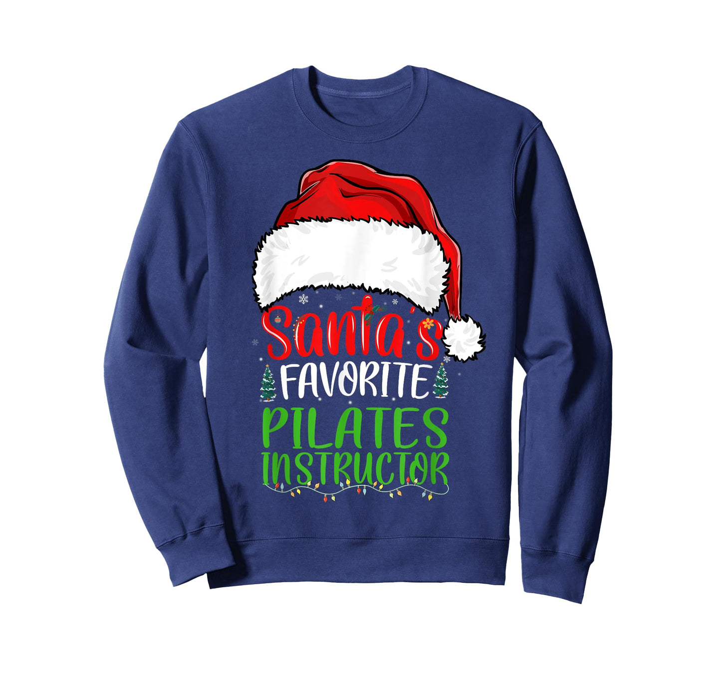 Santa's Favorite Pilates Instructor Funny Christmas T-Shirt
