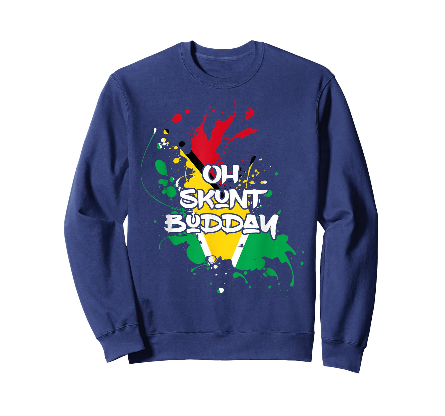 Skunt with Guyana Flag Funny Patriotic T-Shirt