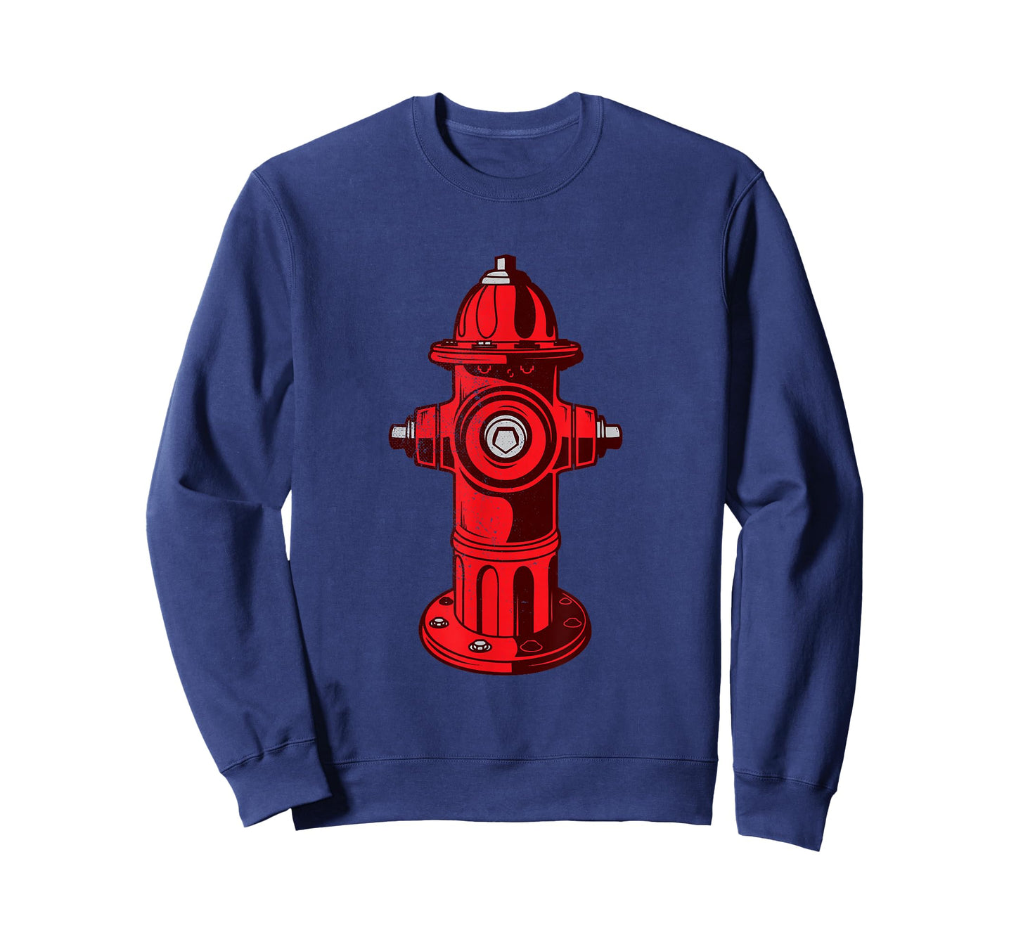 Red Graphic Fire Hydrant FireFighter Work Tee Shirt T-Shirt