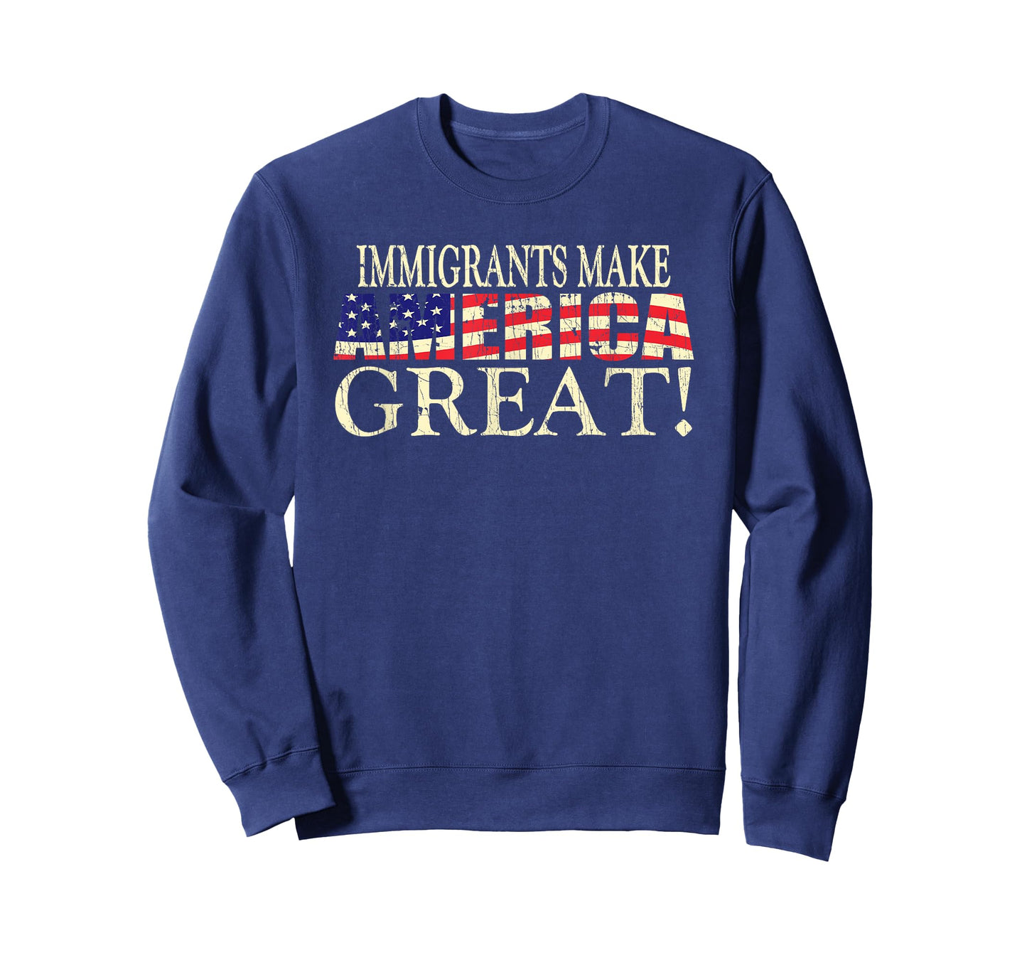 Immigrants Make America Great American Flag Lover T-Shirt