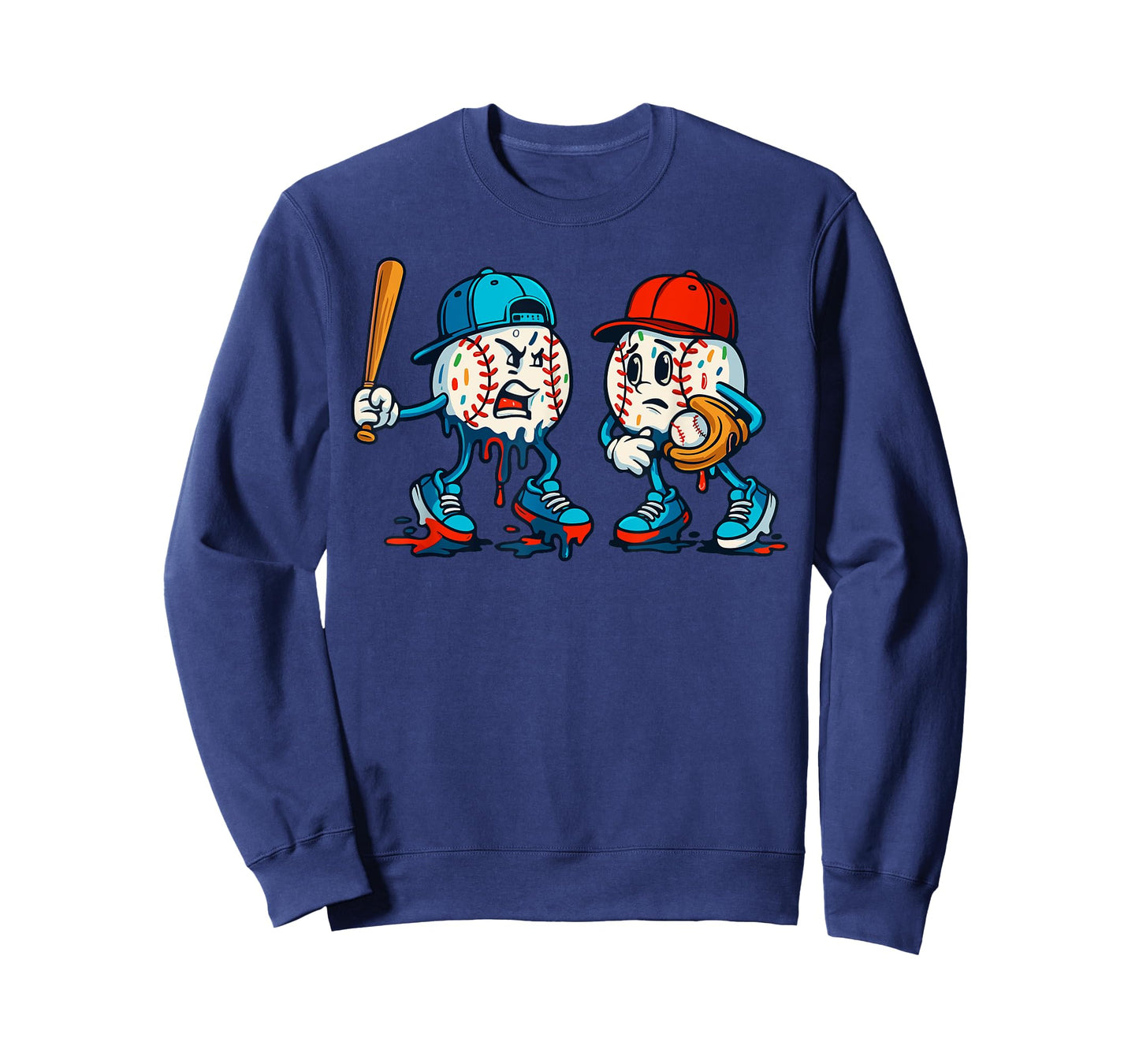 Ice Cream Drip Baseball Spots Baseball Drip T-Shirt