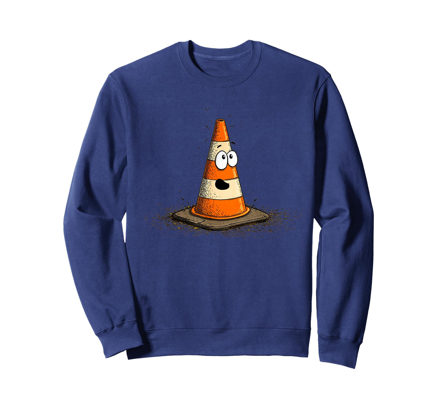 Nice Smiling Traffic Cone Emblem T-Shirt