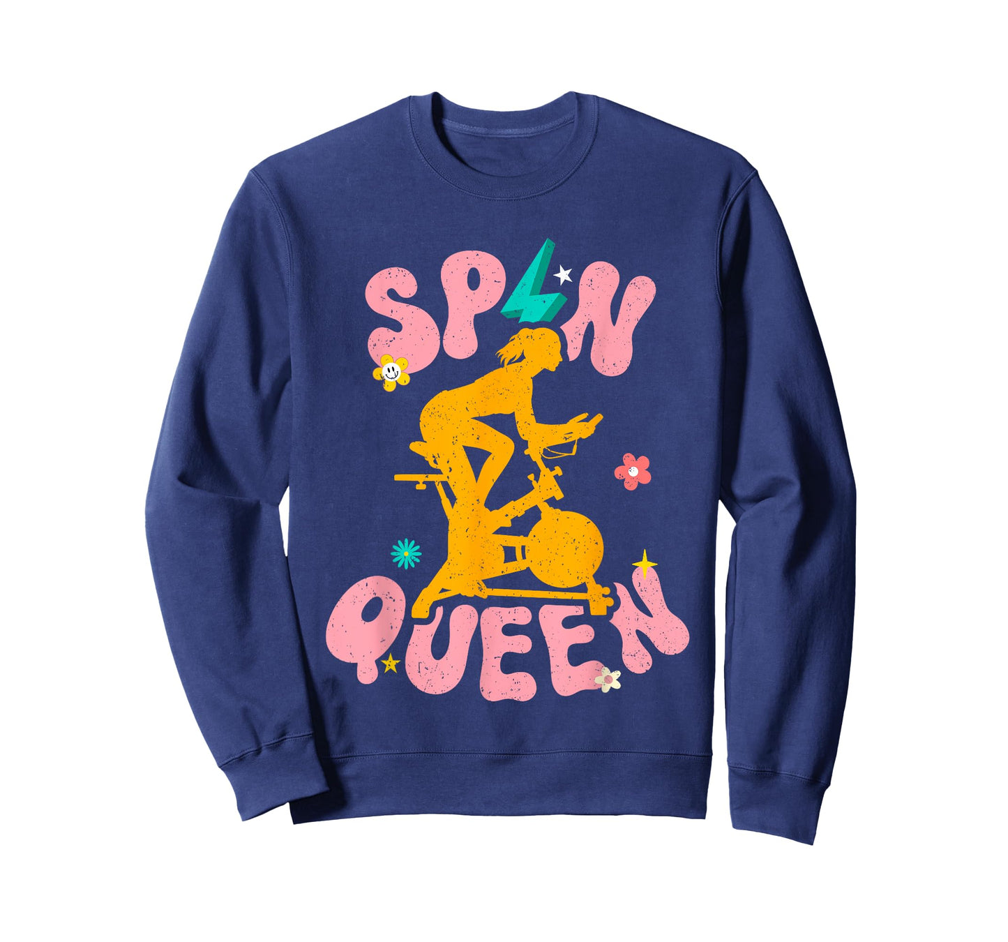 Spin Class Queen Indoor Cycling Workout Stationary Spin Bike T-Shirt