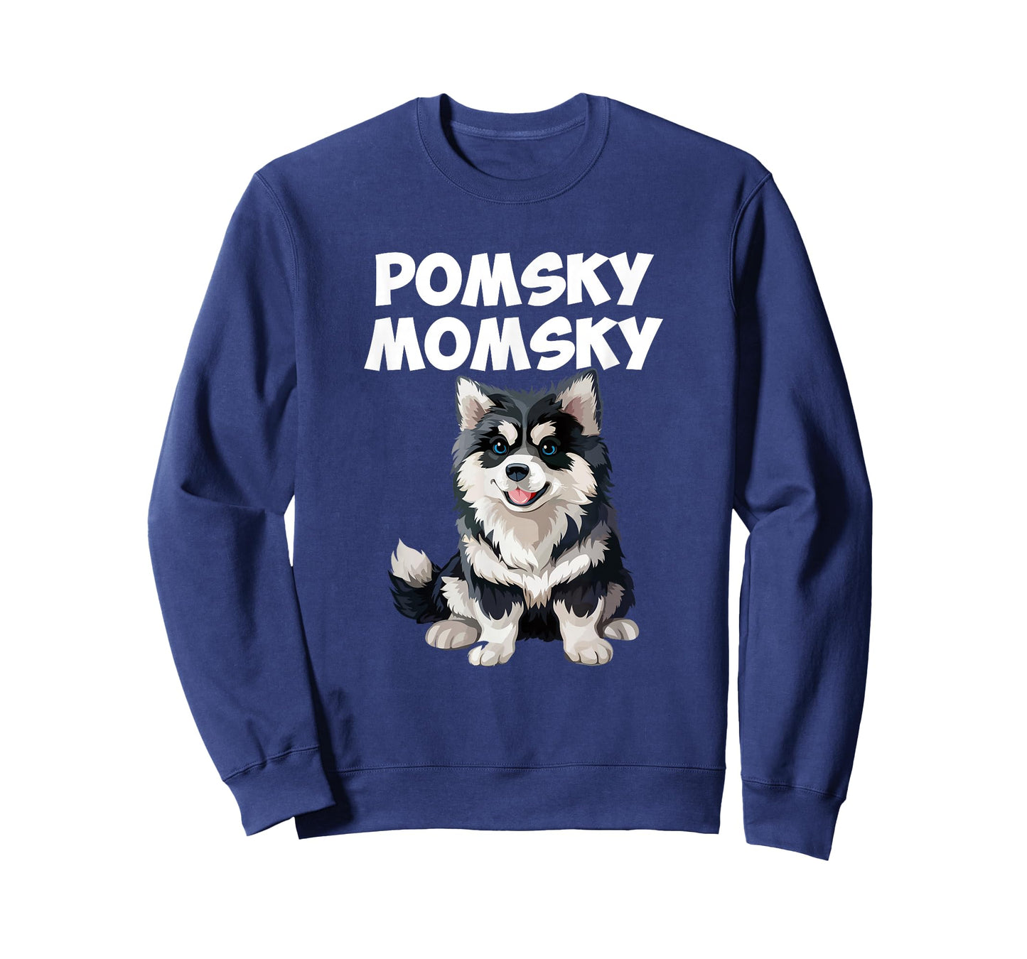 Pomsky Momsky dog T-Shirt for Men Women Girls Kids