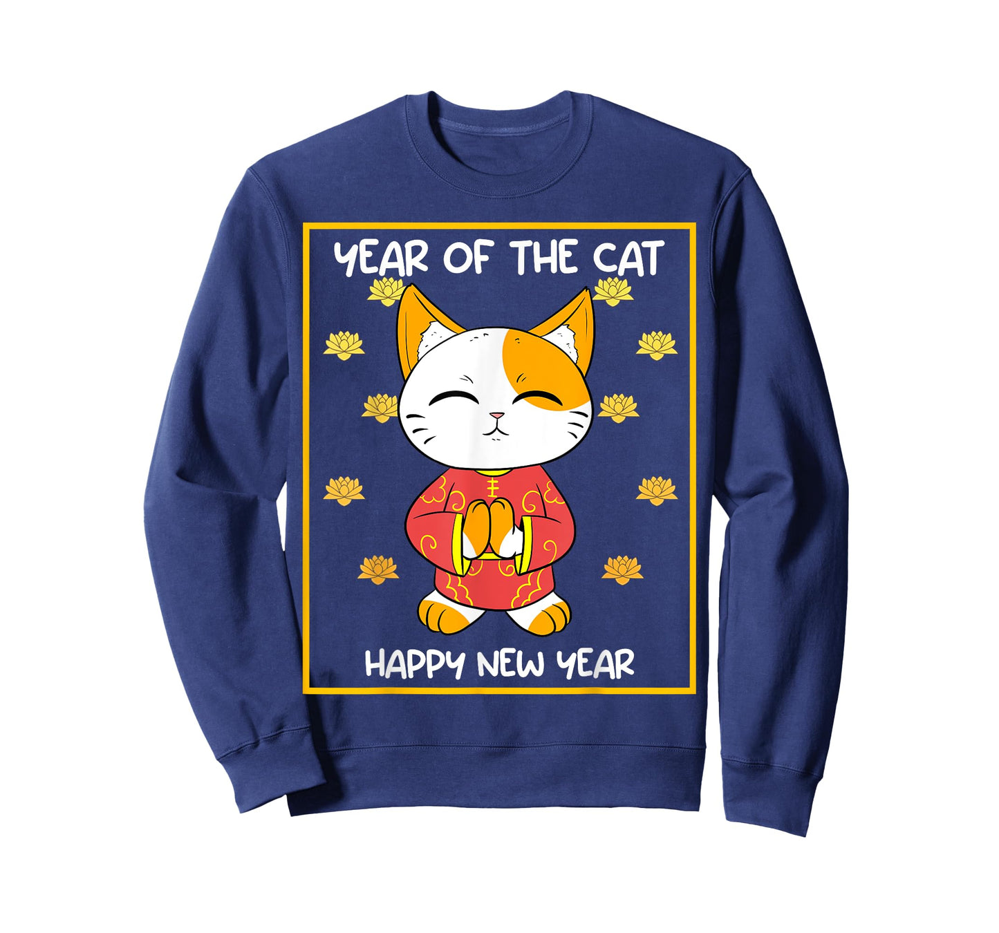 Chinese Vietnamese New Year 12 Zodiacs Calligraphy Cat T-Shirt