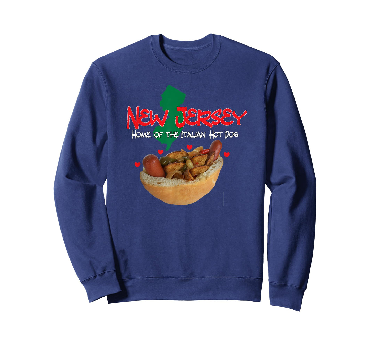 NEW JERSEY, HOME OF THE ITALIAN HOTDOG, NJ, HOT DOGS, FOOD T-Shirt