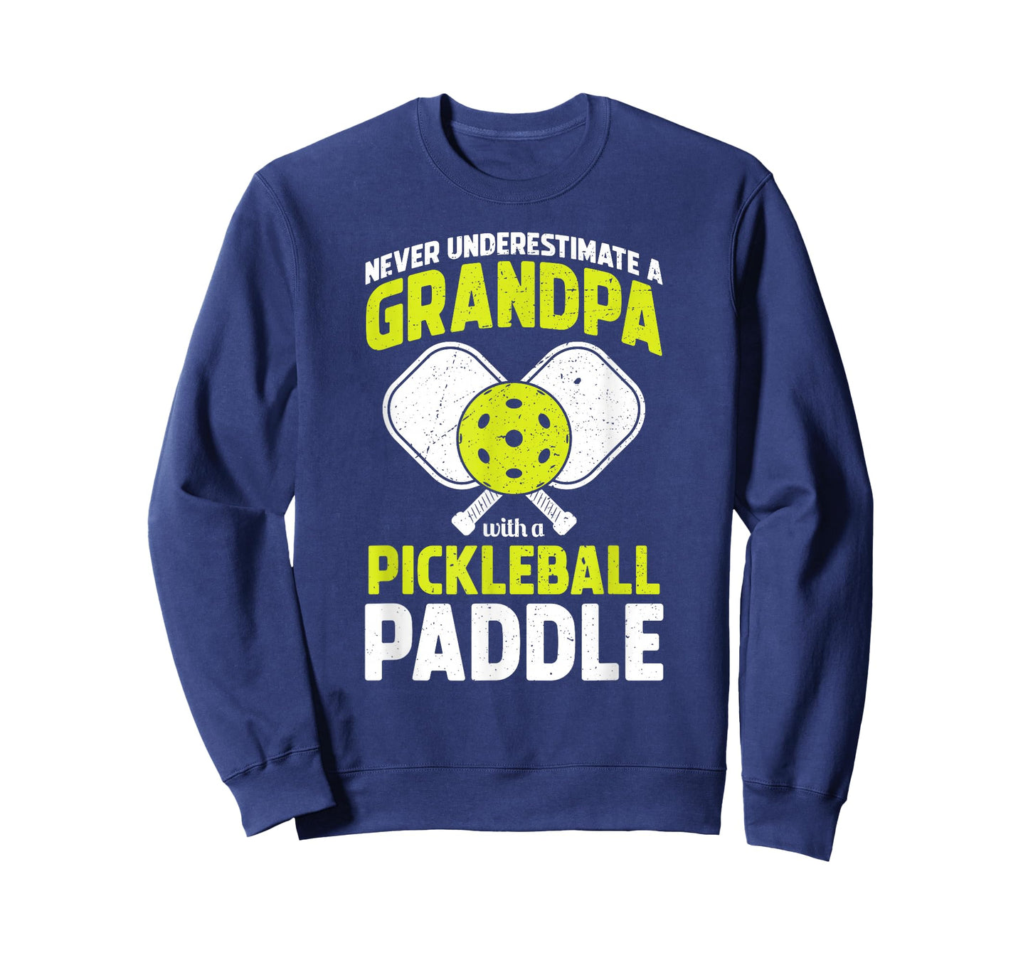 Never Underestimate Pickleball Grandpa Funny T-Shirt