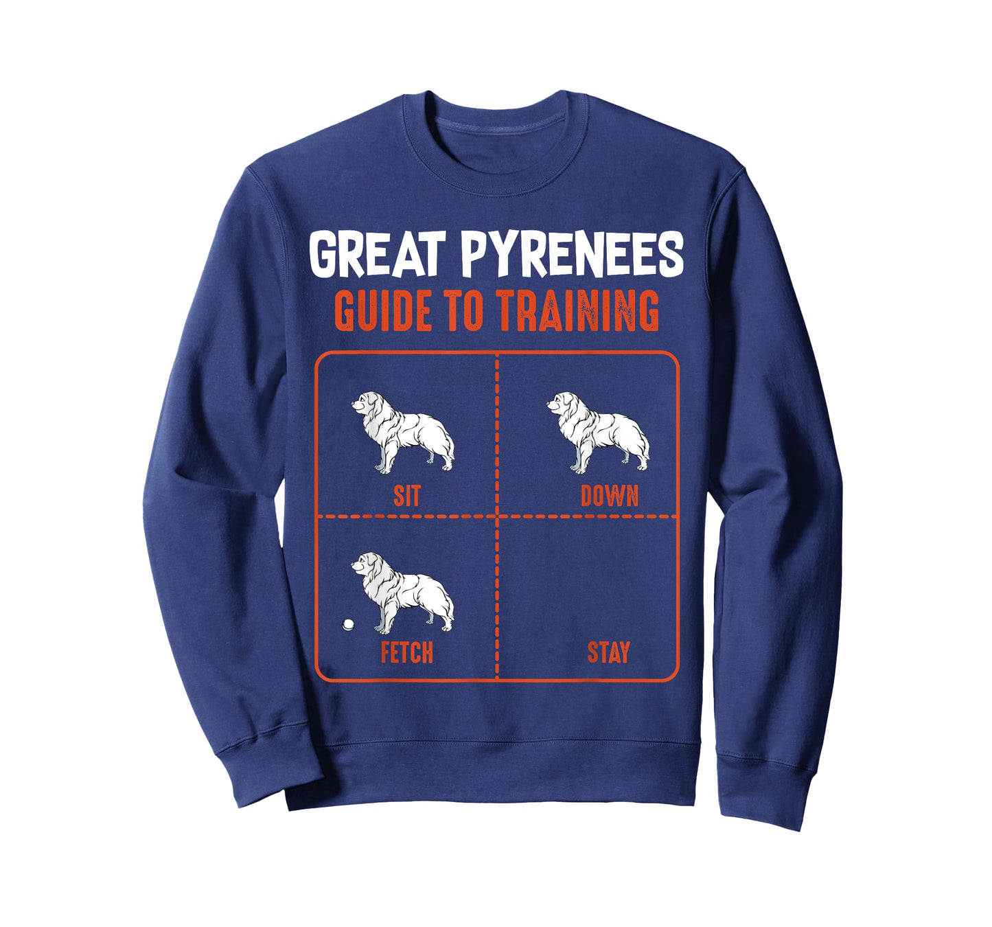 Great Pyrenees Guide To Training Funny Dog Pet Lover T-shirt Men Women Girls Kids T-Shirt