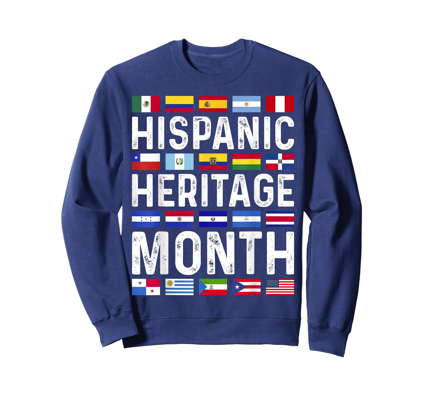 Hispanic Heritage Month National Latino Countries Flags T-Shirt