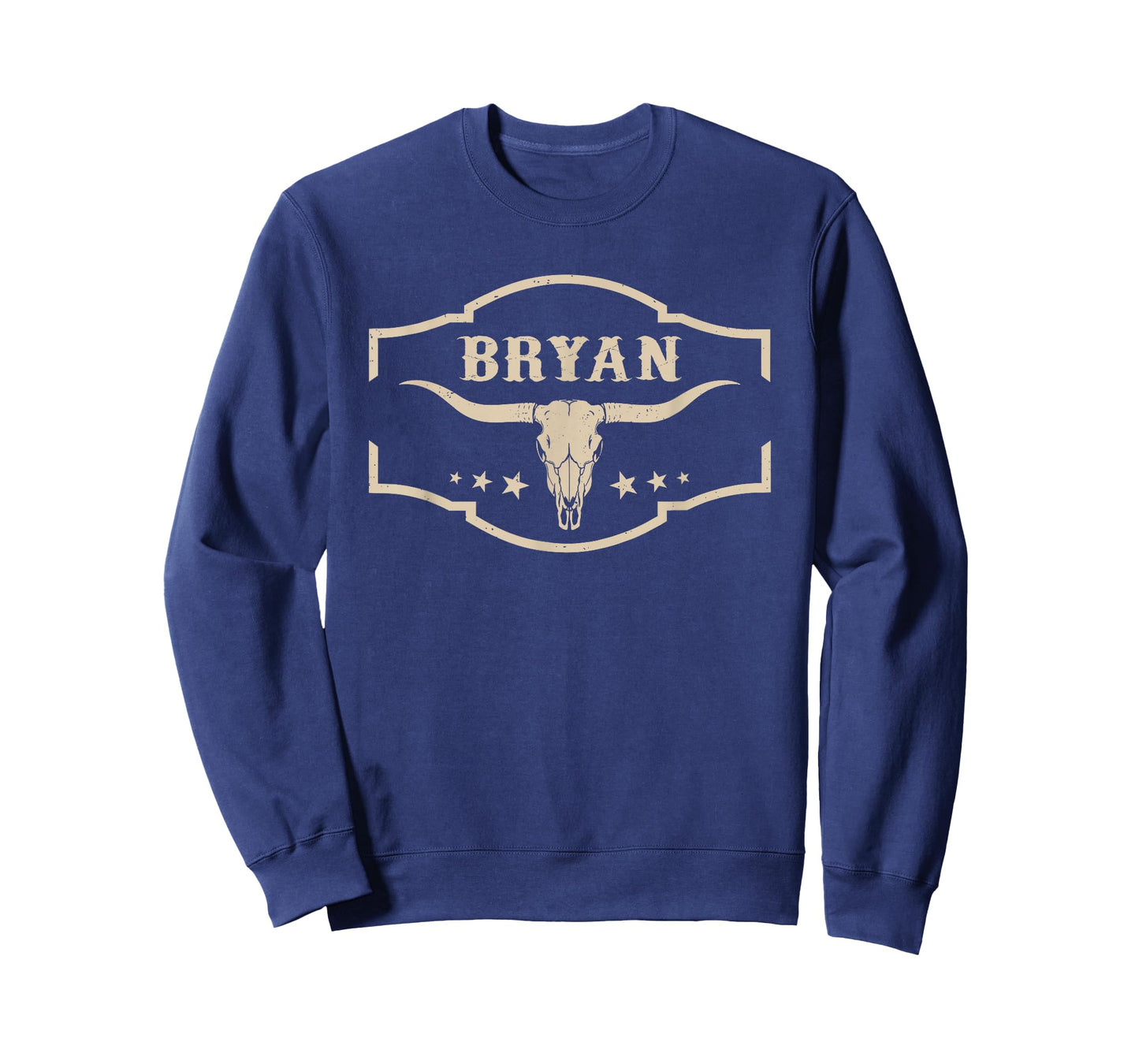 Bryan Personalized Name Bull Skull Cowboy Western Country T-Shirt