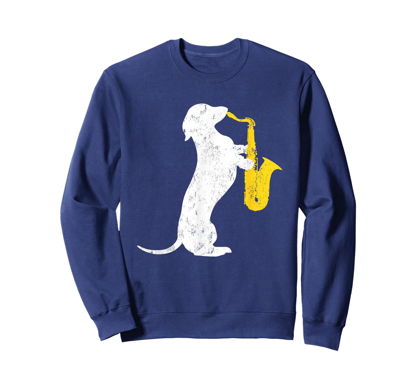 Dachshund Dog Lover Funny Dachshund Playing Saxophones Men Women Girls Kids T-Shirt