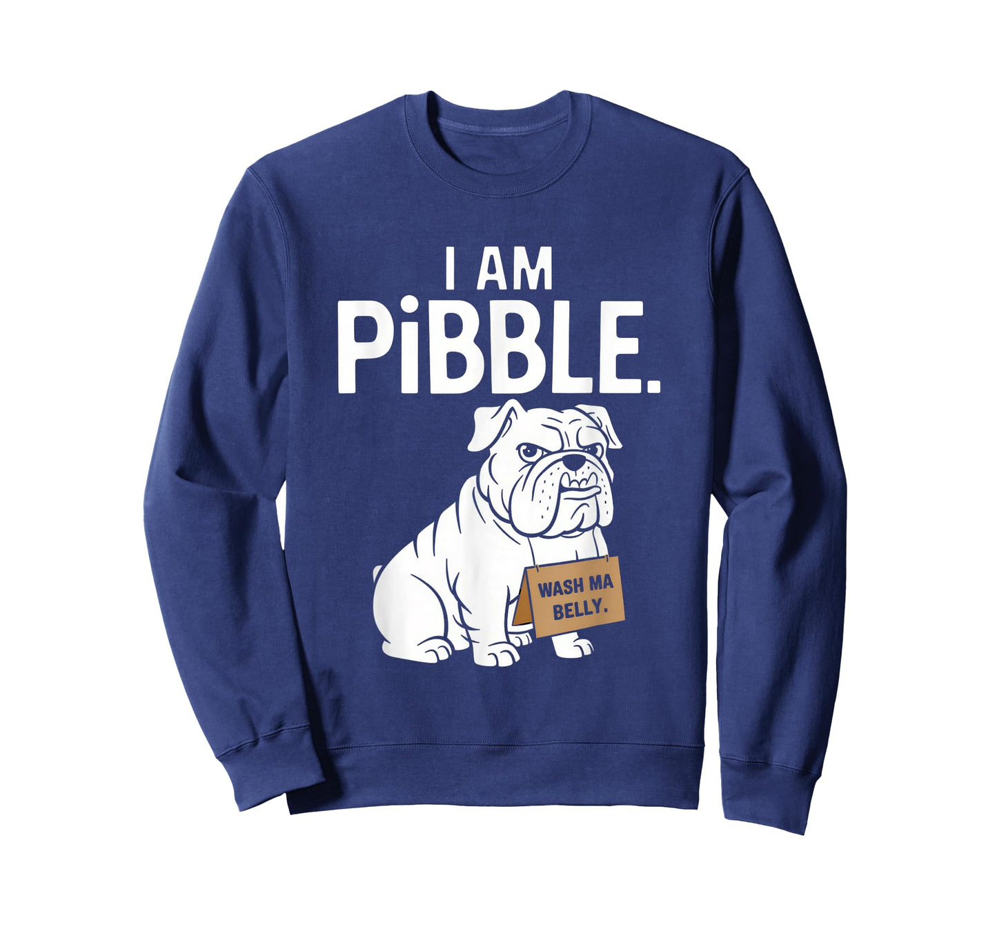 I am Pibble Dog Puppy Wash Clean My Belly Meme Pit Bull Dog T-Shirt