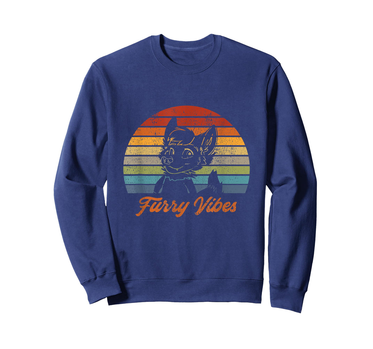 Retro Furry Fandom Furry Vibes - Cute OwO Fursuit T-Shirt
