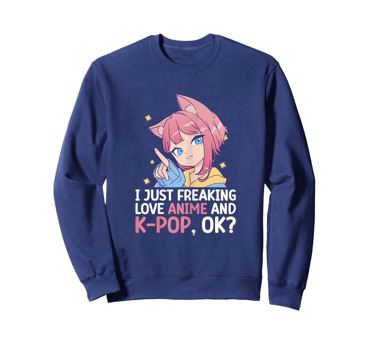 I Just Freaking Love Anime And K-Pop Kdrama Kpop Teen Girl T-Shirt