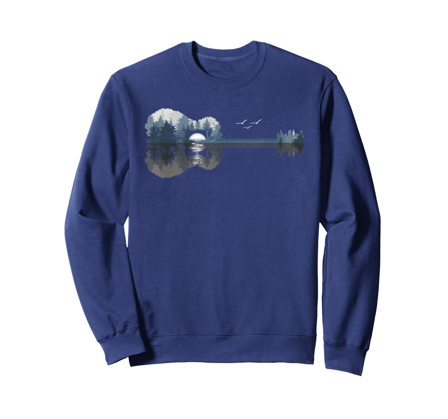 Acoustic Guitar Lake Music Guitarist Musician Men Women T-Shirt