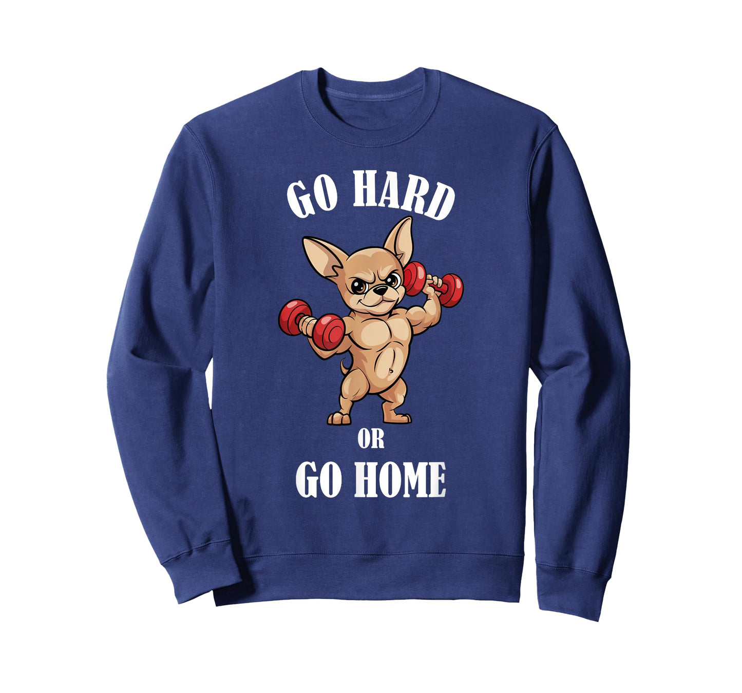 Chihuahua Bodybuilding Shirt Gym Dumbbells Workout Chihuahua T-Shirt