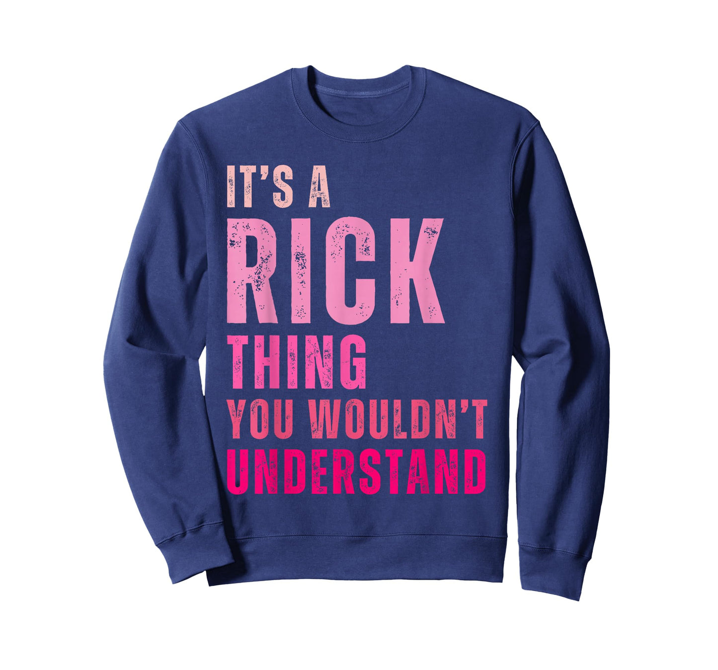 Rick Personalized Name Apparel It's A Rick Thing You Wouldn't Understand Vintage Unisex T-Shirt Black Small Short Sleeve