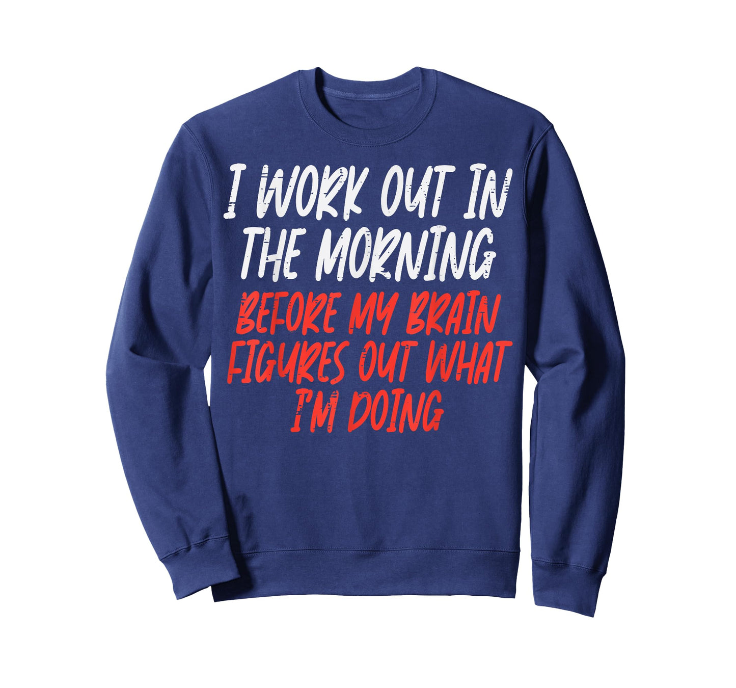 I Workout in Morning Funny Gym Exercise Fitness Women Men T-Shirt