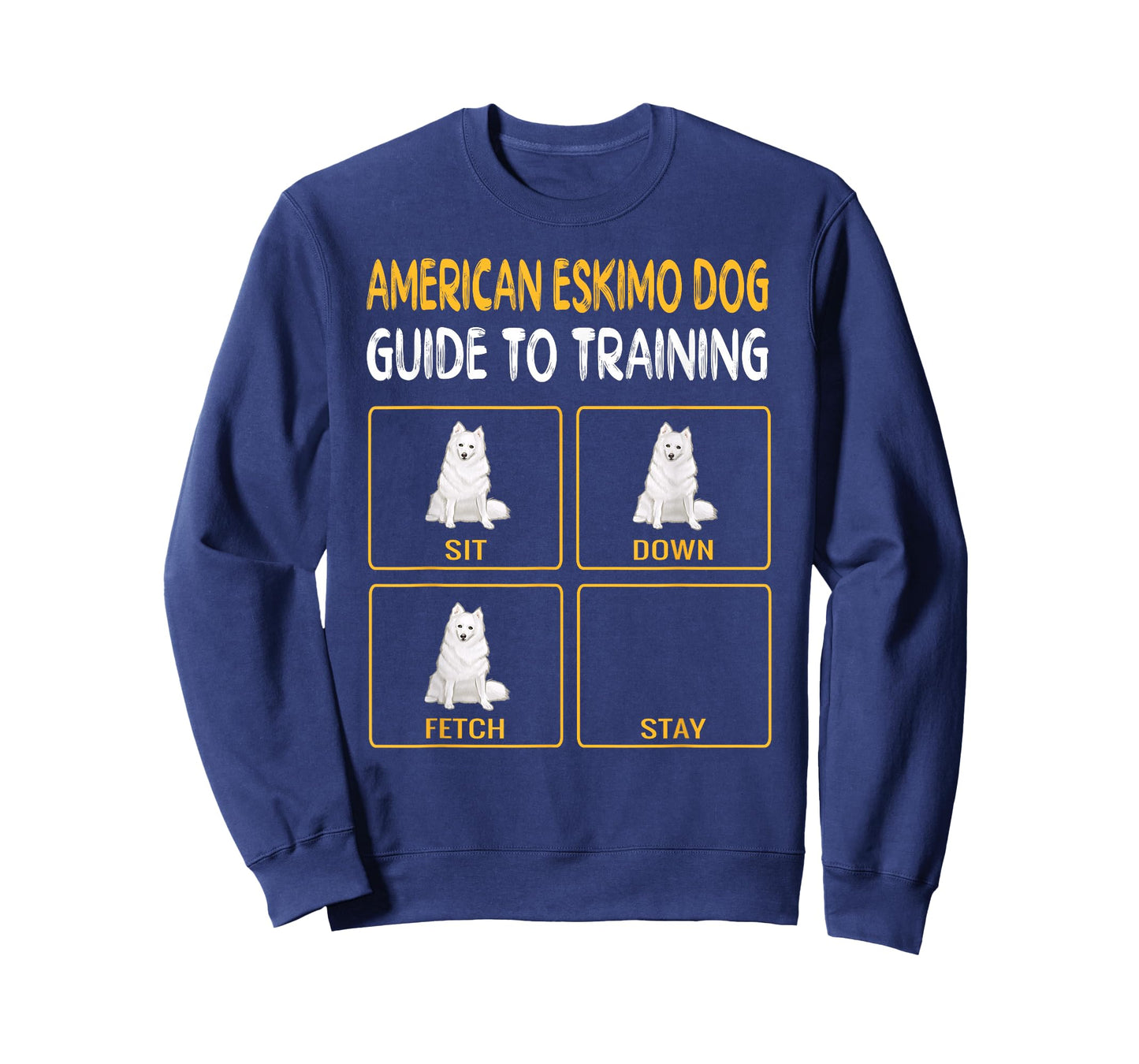 Funny American Eskimo Dog Guide To Training Dog Obedience T-Shirt