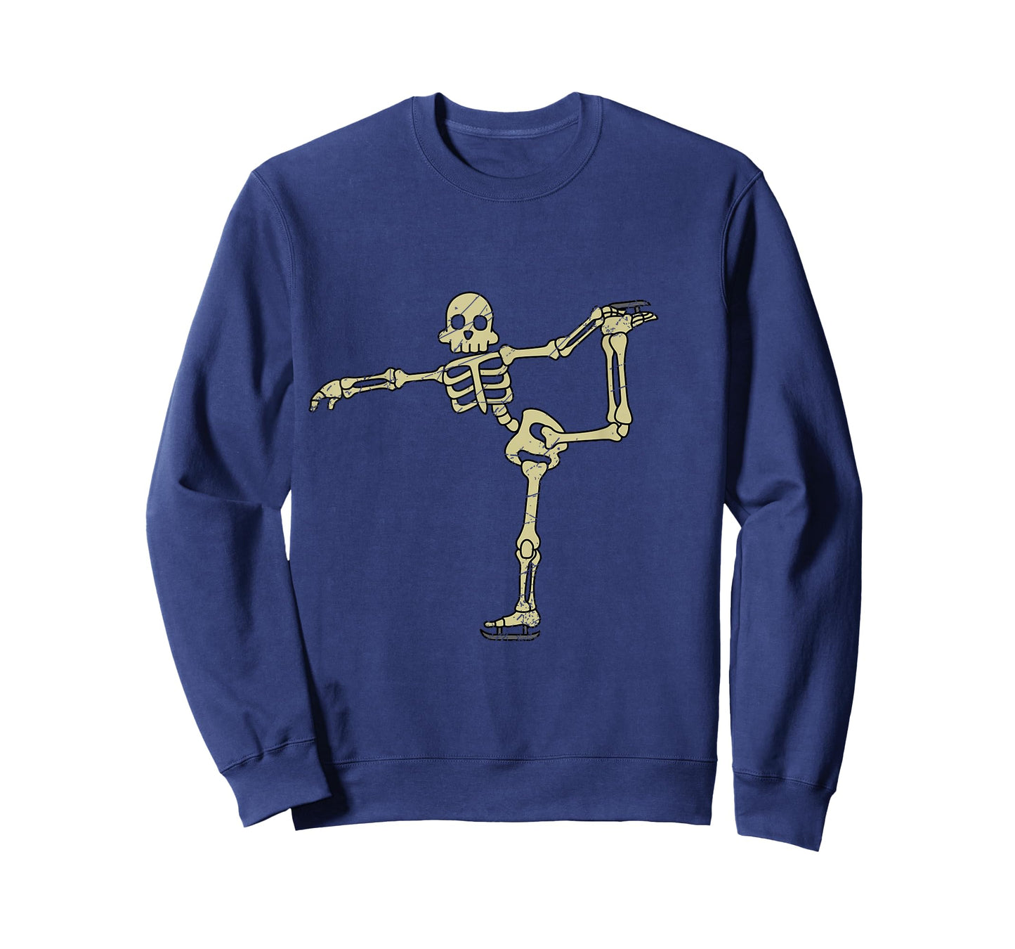 Funny Skeleton Ice Skates Skeleton Halloween Costume T-Shirt
