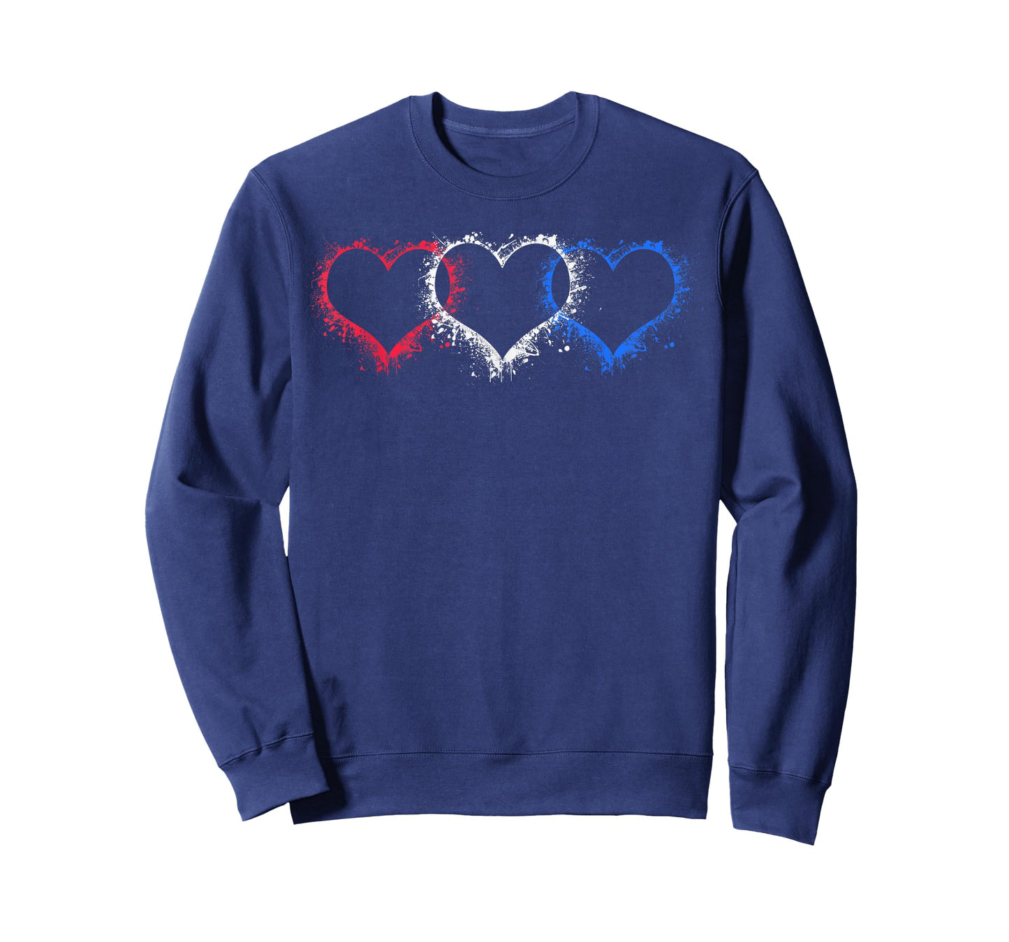 Patriotic USA American Hearts Armed Forces 4th of July T-Shirt