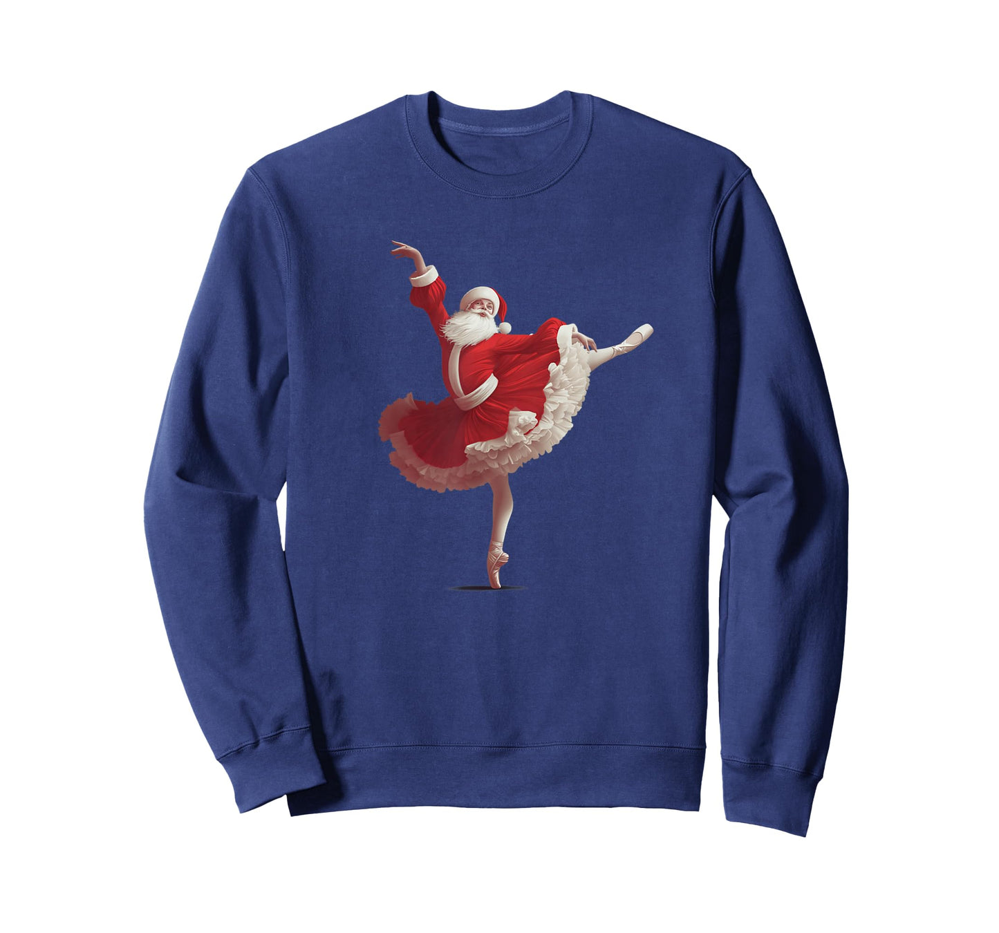 Funny Santa Claus with Ballerina Tutu Costume T-Shirt