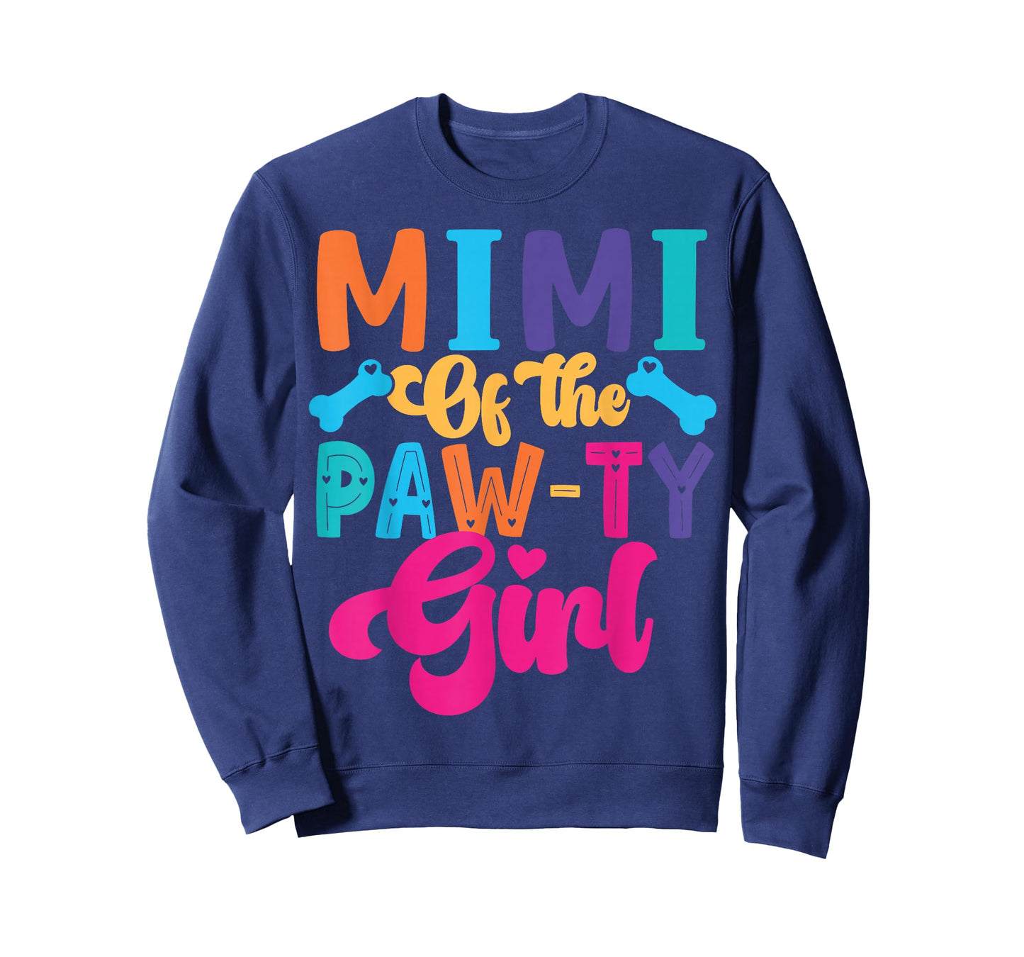Mimi Of The Birthday Girl Dog Paw Family Matching Party T-Shirt