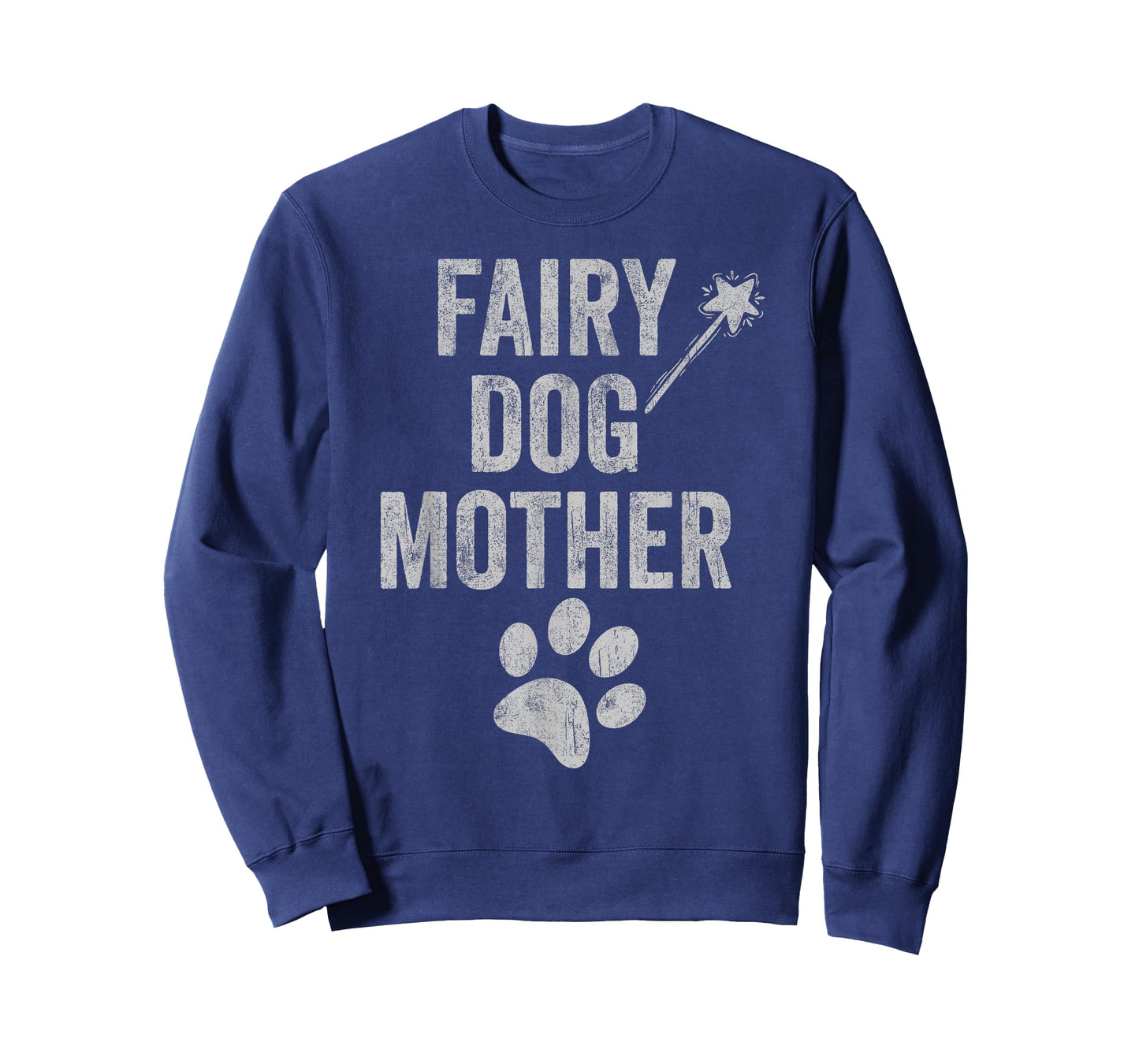 Fairy Dogmother dog mother paw print funny mom of dogs retro T-Shirt