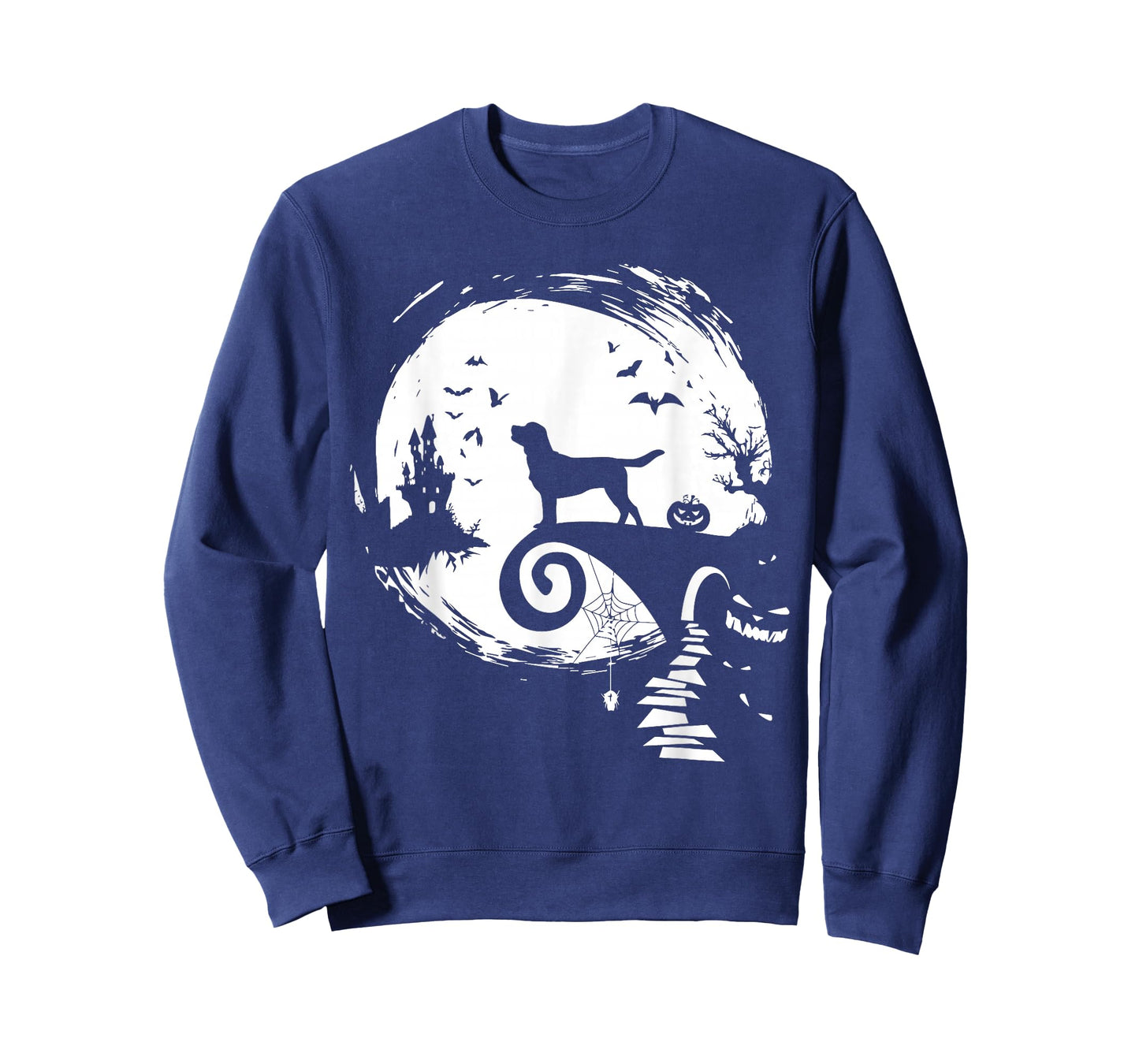 Labrador Retriever And Moon Halloween Costume Dog Lover T-Shirt