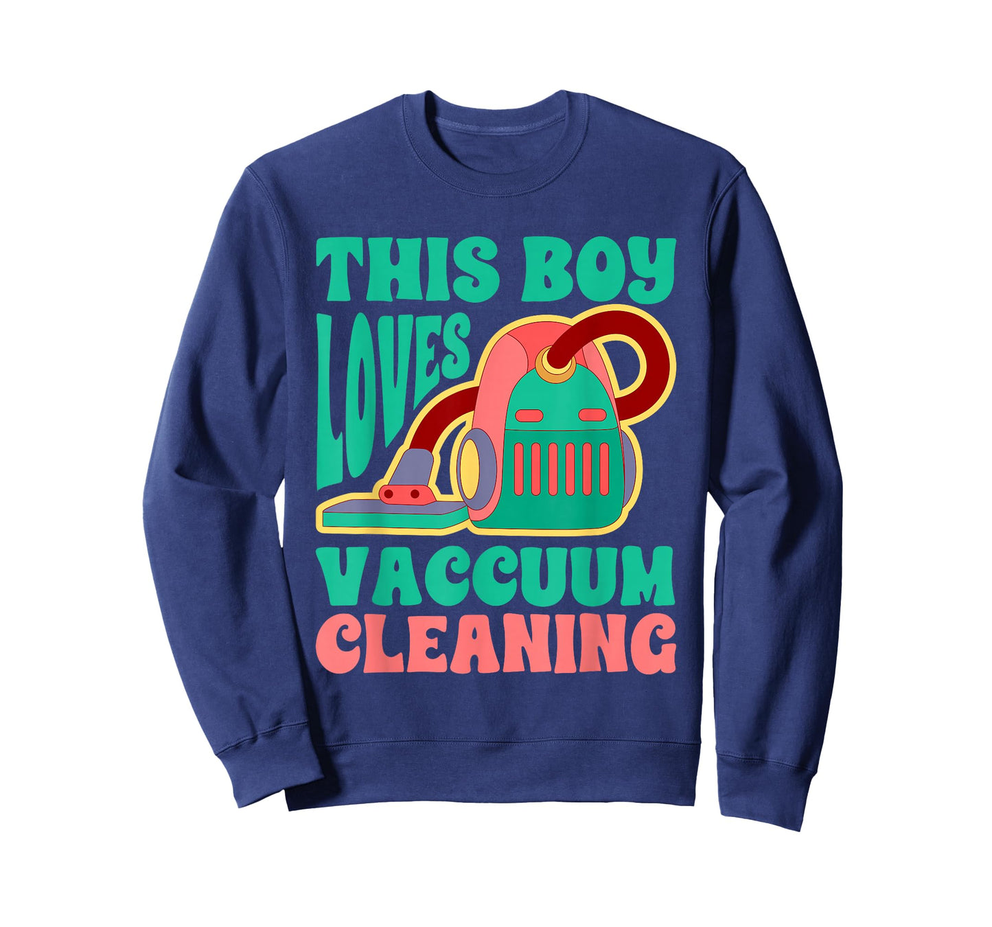 This Boy Loves Vacuum Cleaning Design T-Shirt