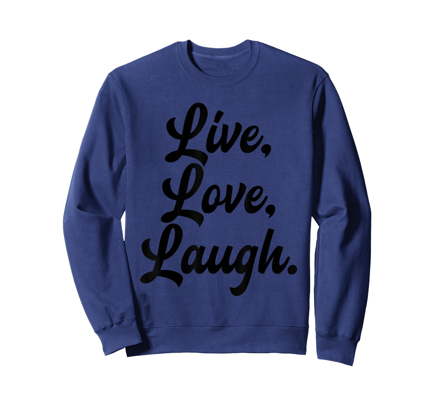 Laugh Love Live Retro Meditation Mindful Positivity Gift T-Shirt