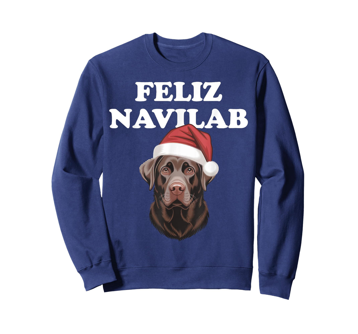 Funny Labrador Dog Owner Feliz Navilab Christmas T-Shirt