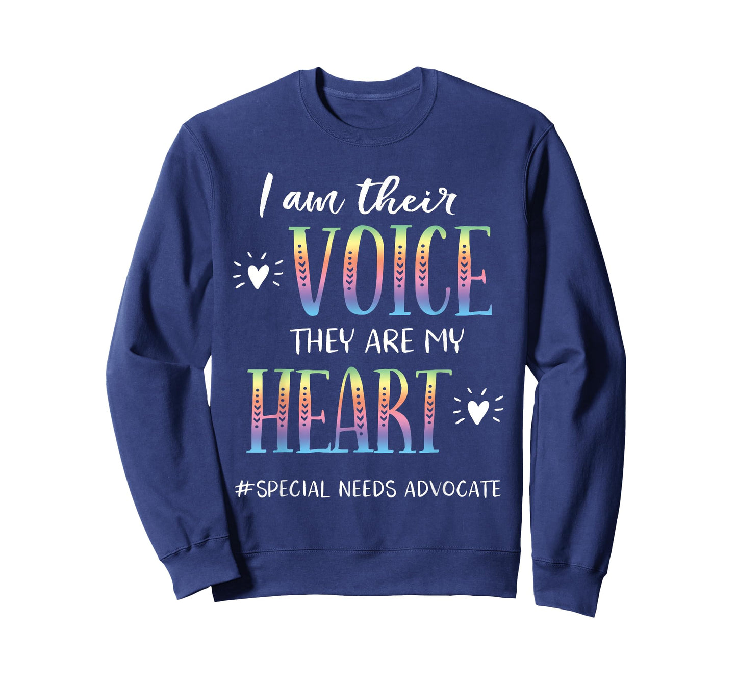 SPED Teacher Special Needs Advocate Gift I Am Their Voice T-Shirt for Men Women