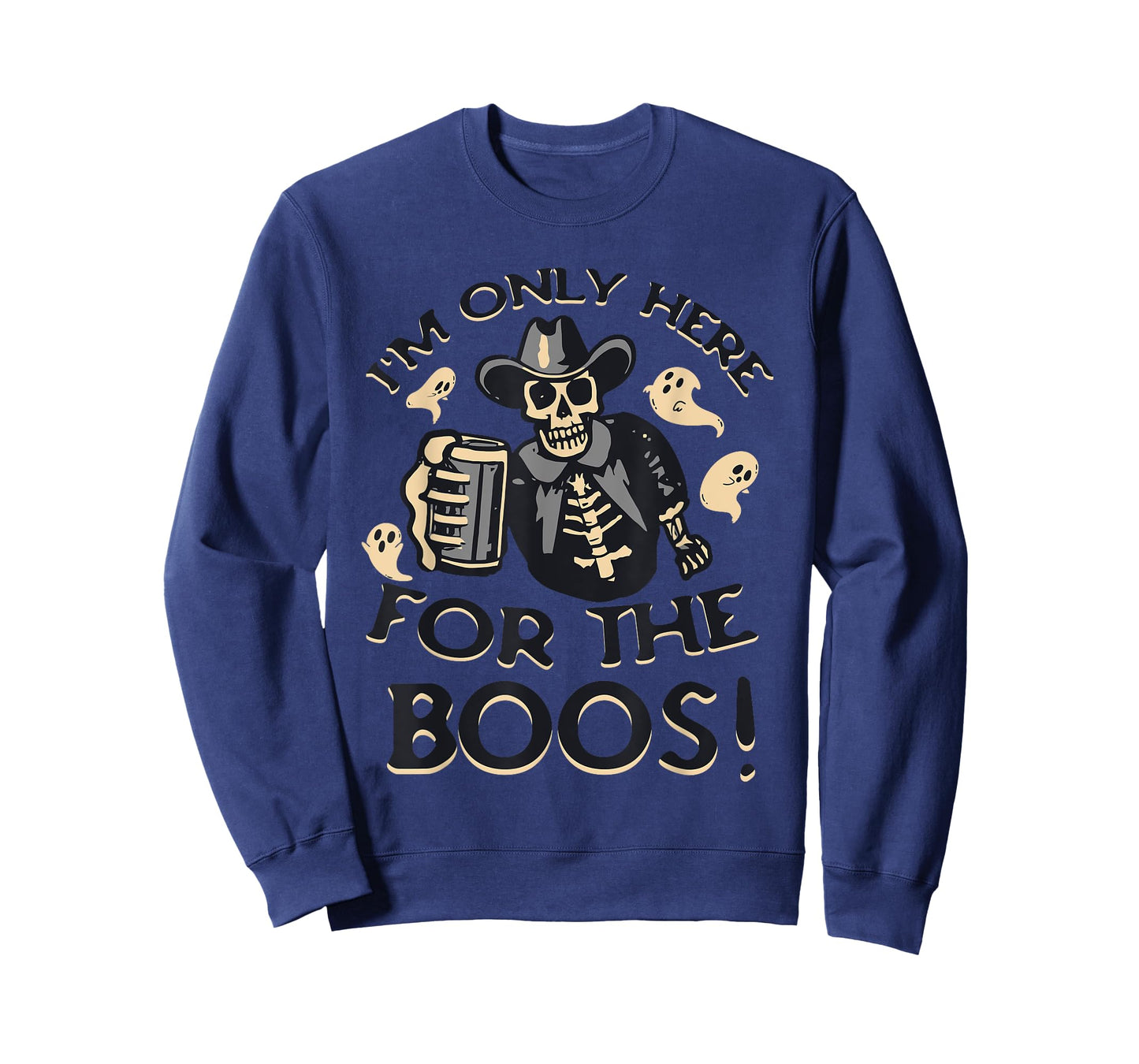 Funny Halloween Western Cowboy Only Here for the BOOS! T-Shirt