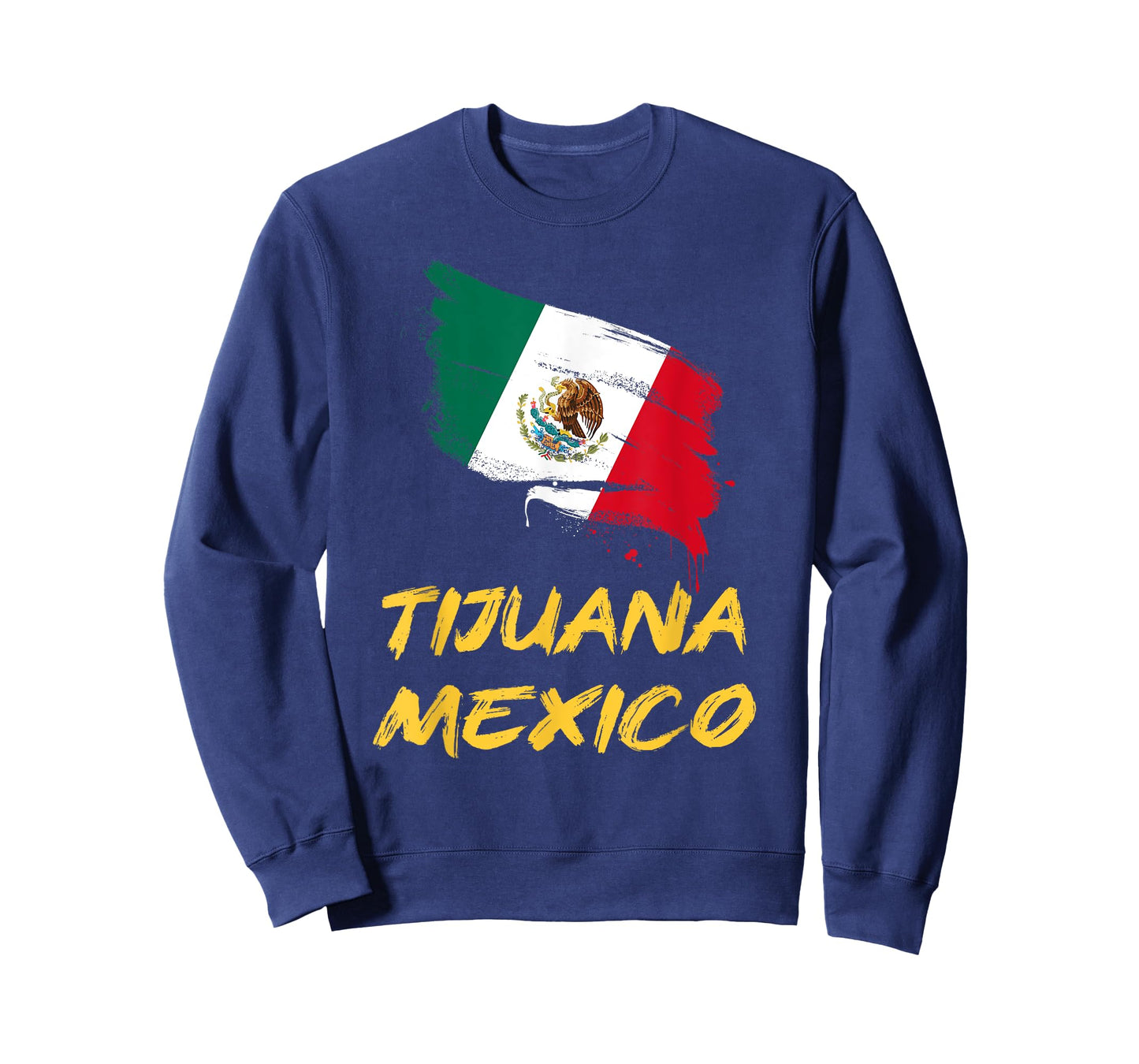 Tijuana Mexico MX Mexican Heritage Flag Paint Stroke T-Shirt