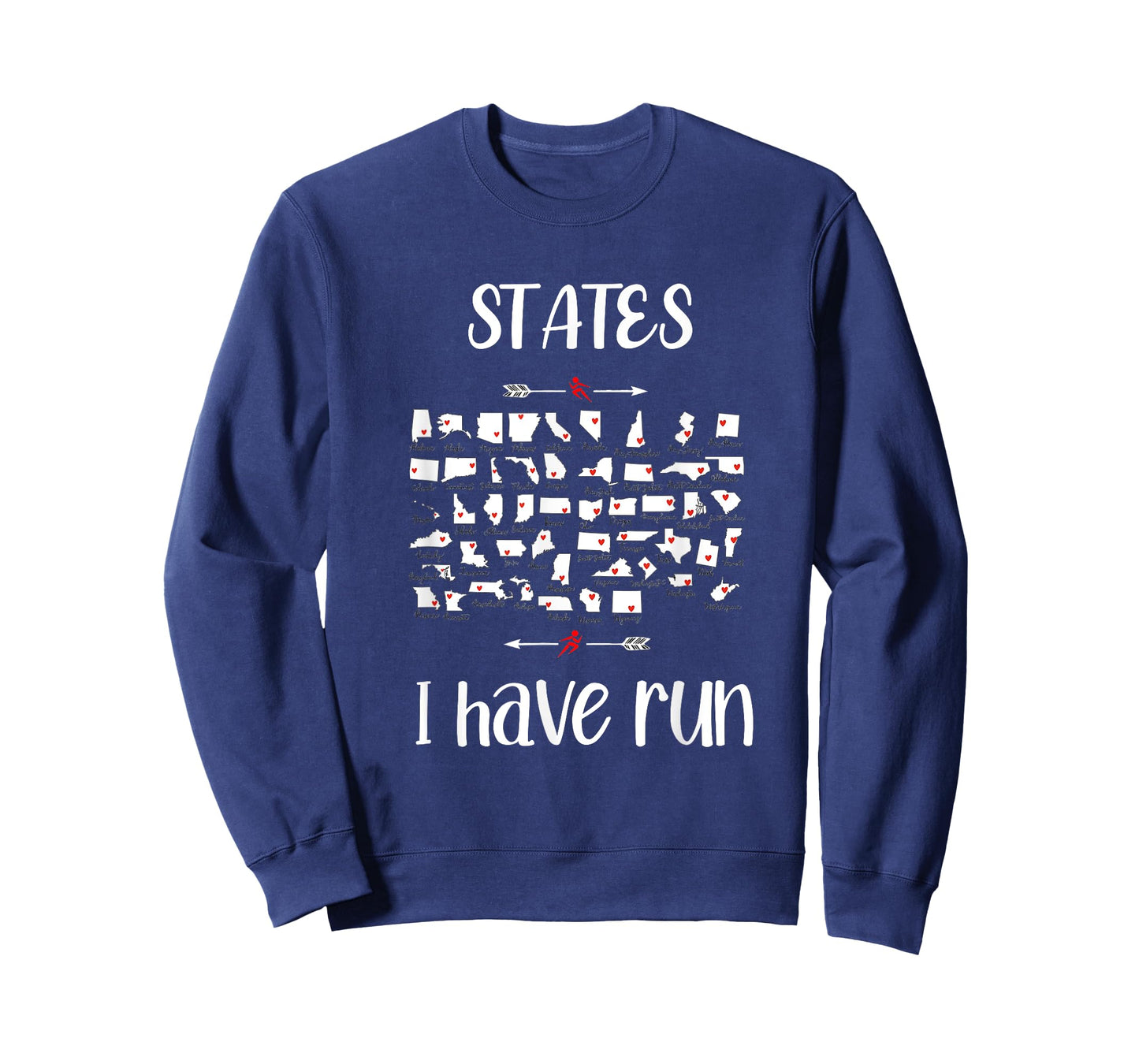 States 50 I Have Run Club Halffanatics Running Enthusiasts T-Shirt
