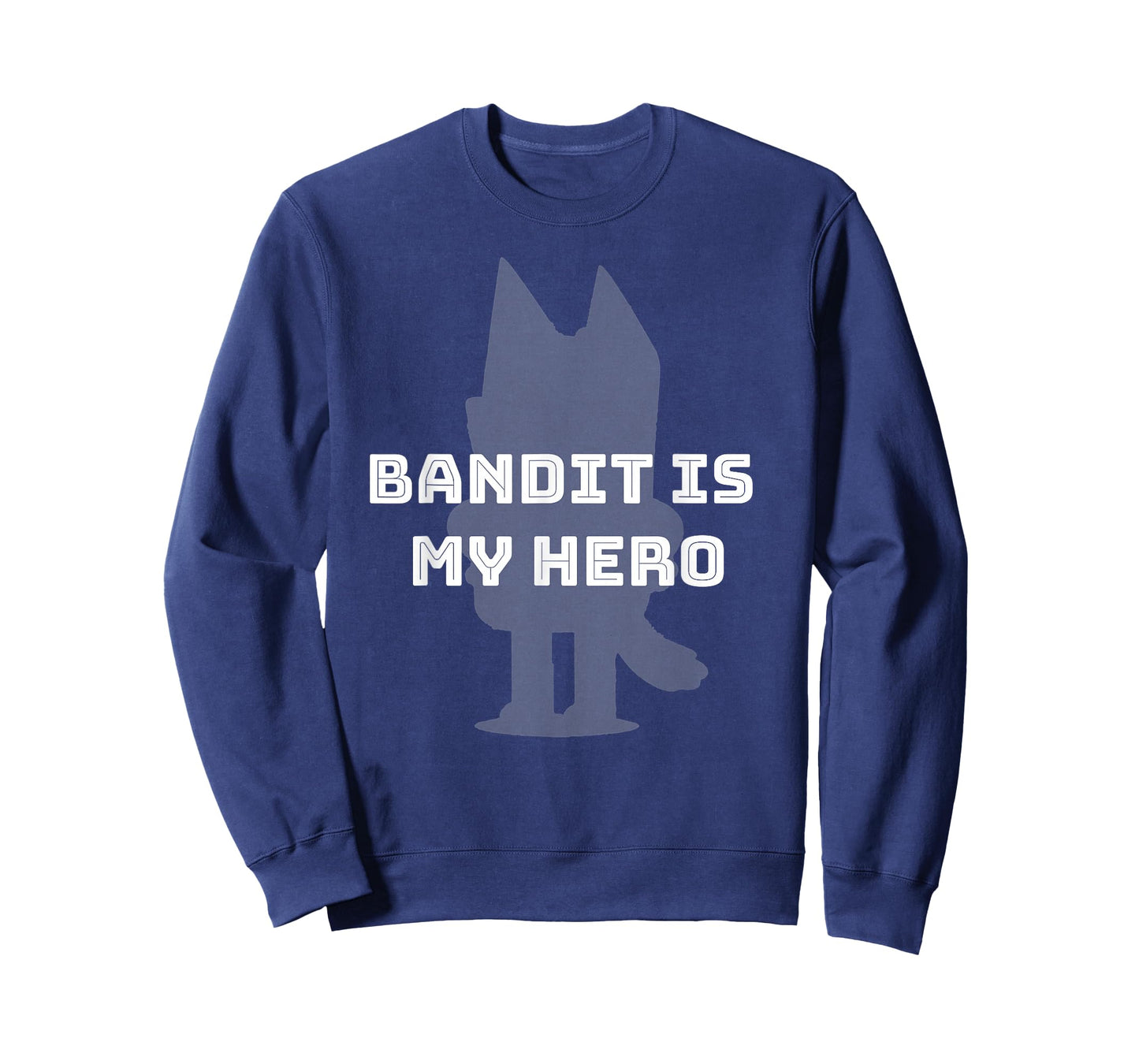 Bandit is My Hero - Funny Kid's Show Dad - Blue Heeler Dog T-Shirt