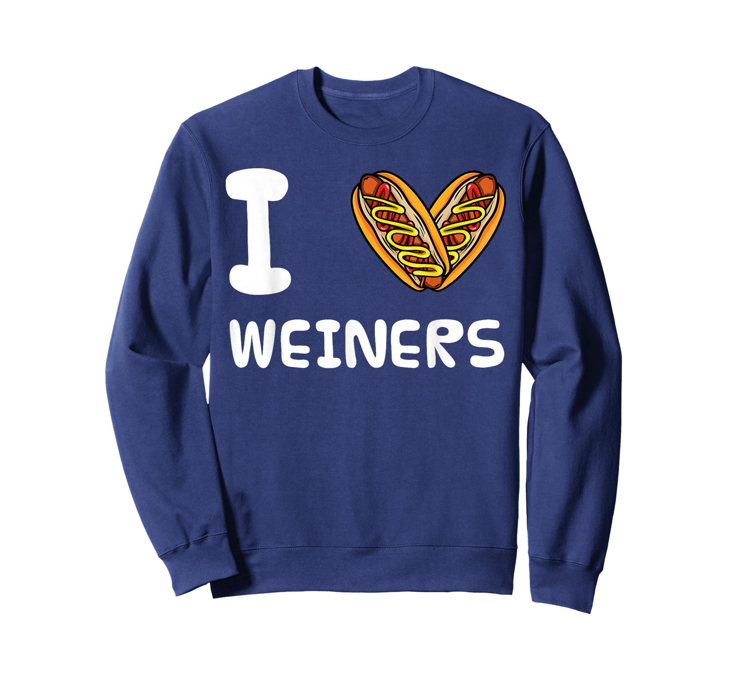 I Love Weiners Hotdogs Frankfurter Wiener Frank Sausage Bun T-Shirt