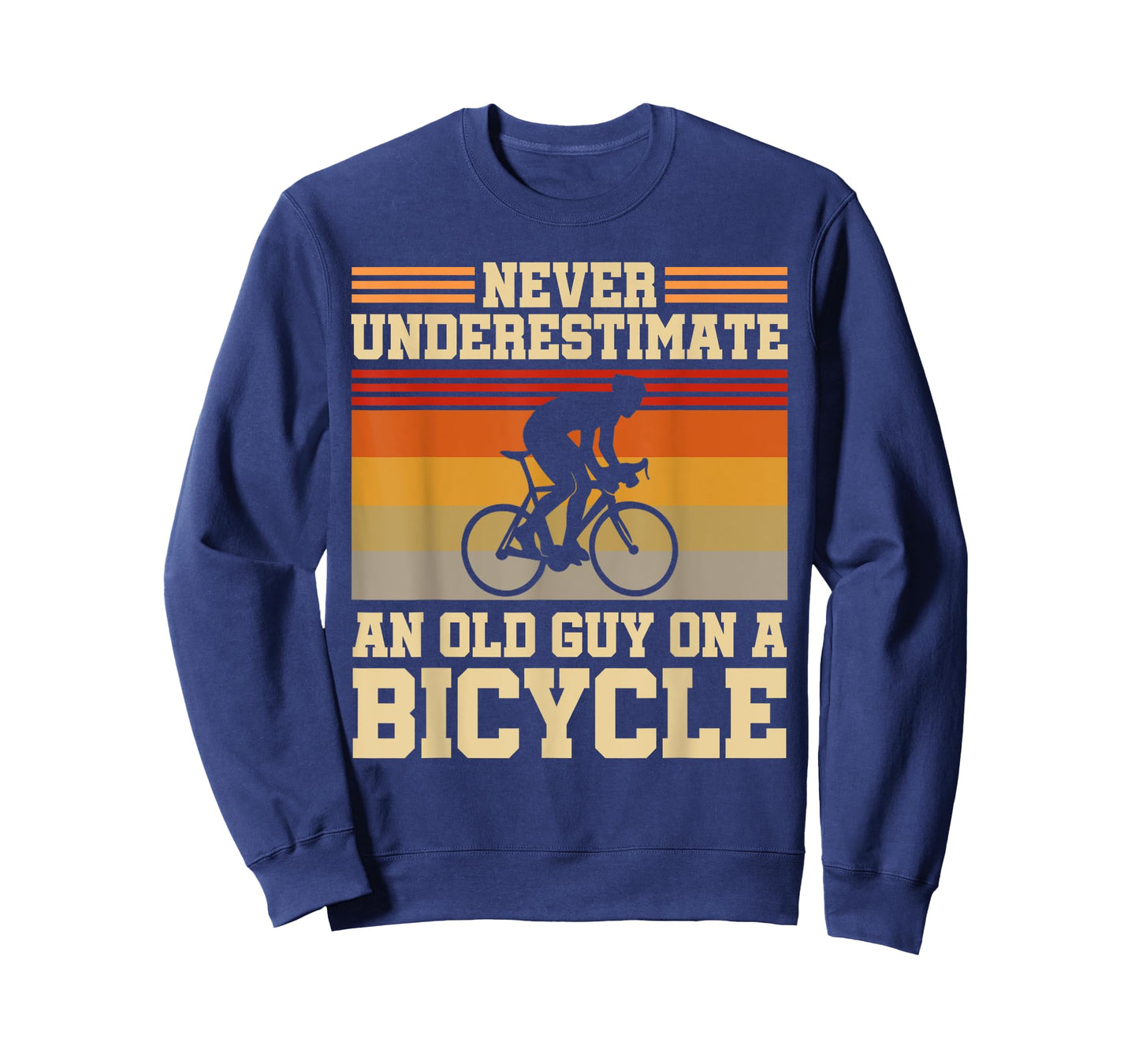 Retired Cyclist Never Underestimate An Old Guy On A Bicycle T-Shirt