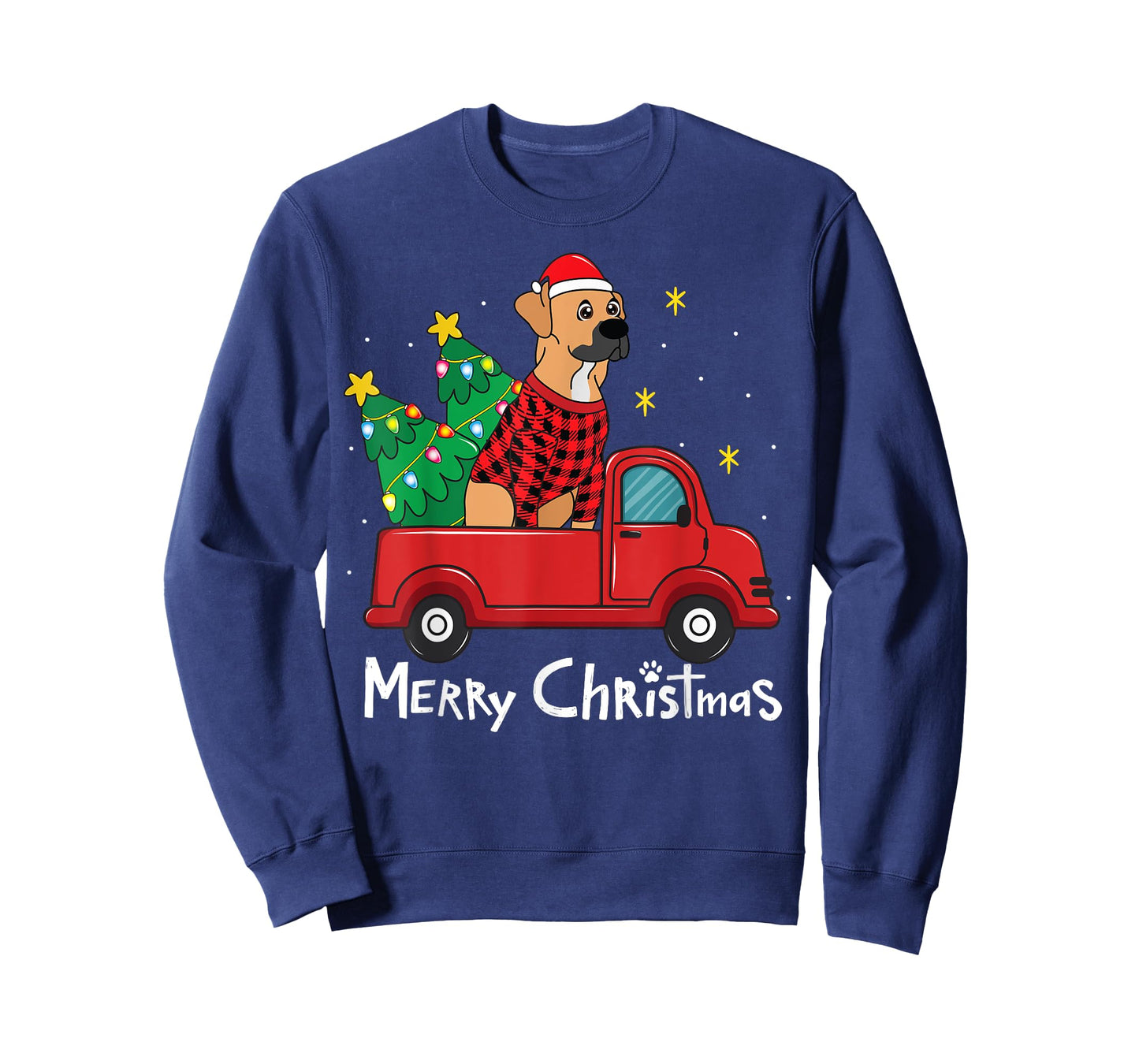 Black Mouth Cur Christmas Funny Gift T-Shirt