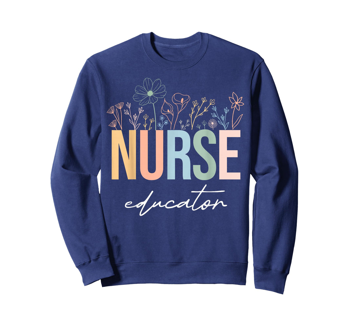 Wildflower Nurse Educator Nursing School Instructor Floral T-Shirt
