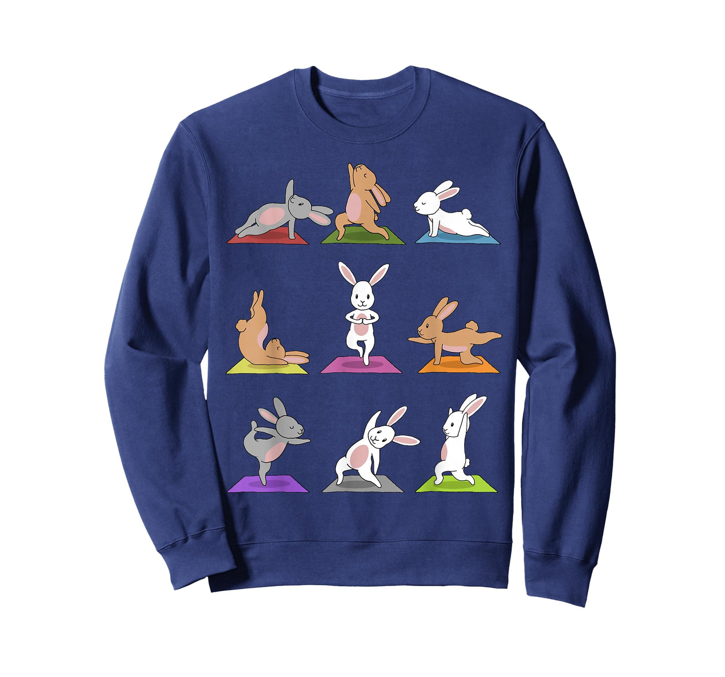 Bunny Yoga T-Shirt Funny Rabbits in Yoga Poses Sports Tee T-Shirt