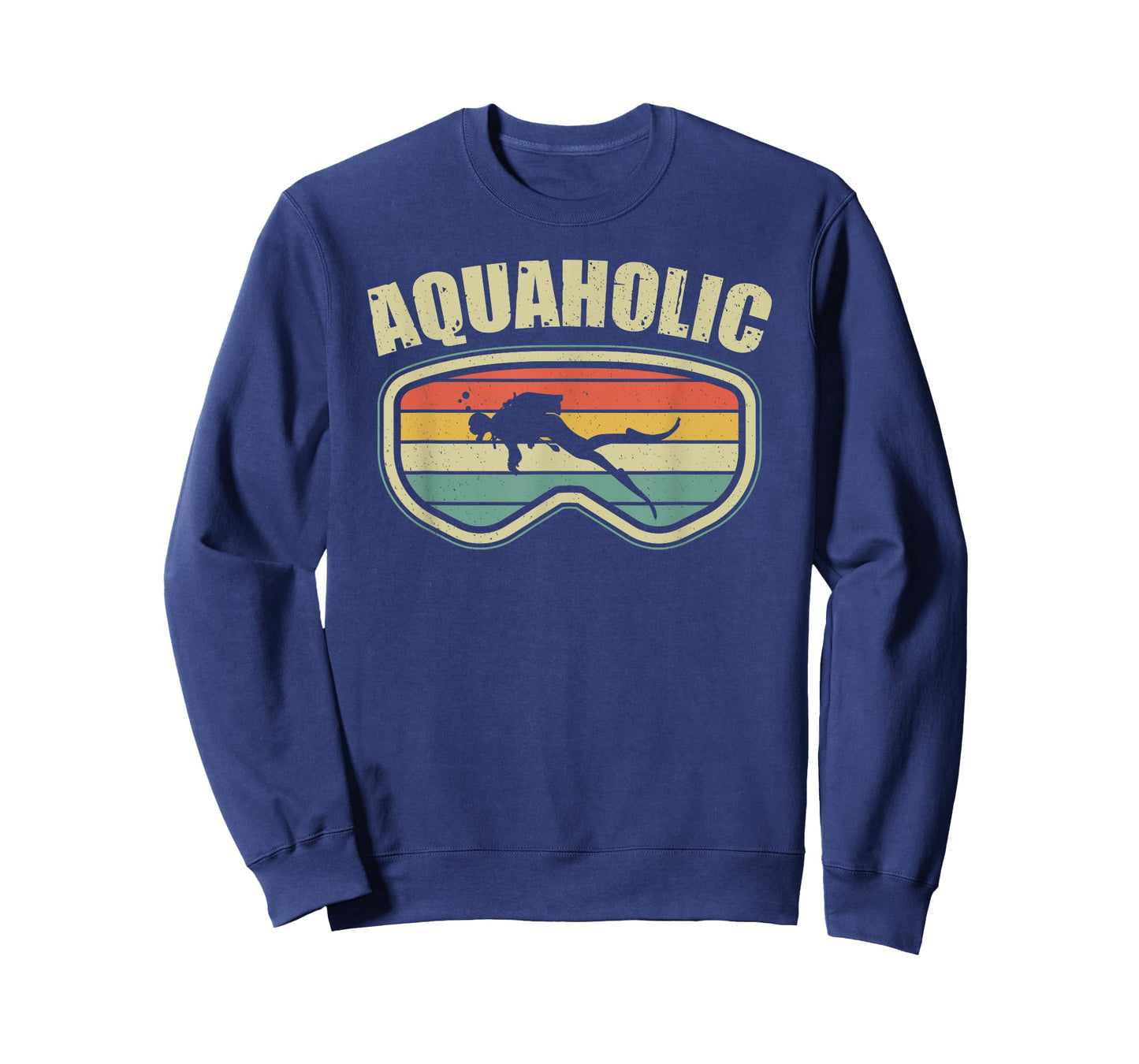 Scuba Diving Funny Aquaholic Scuba Diver Vintage T-Shirt