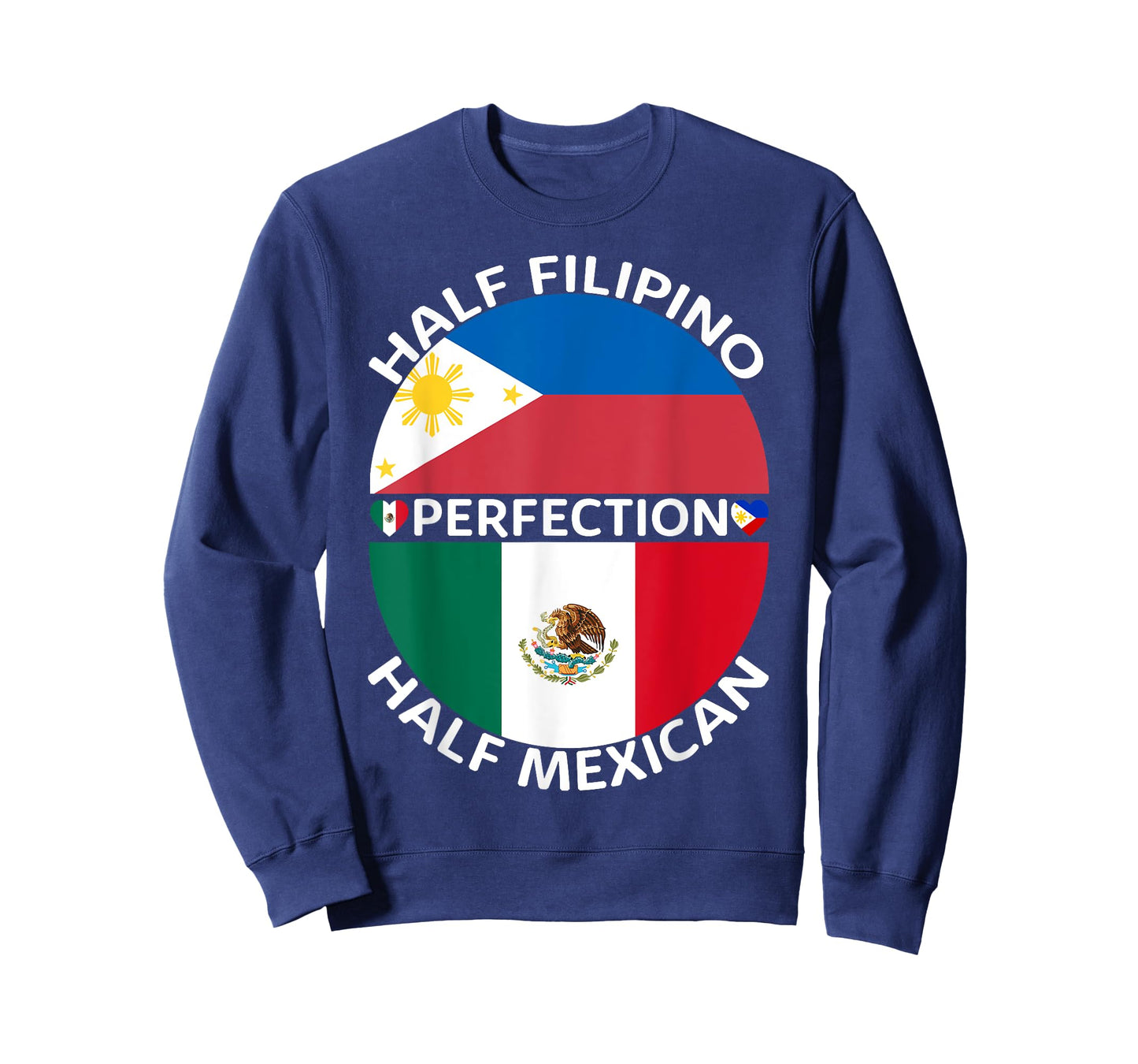 Half Filipino Half Mexican Philippines Mexico Flag Roots Men T-Shirt