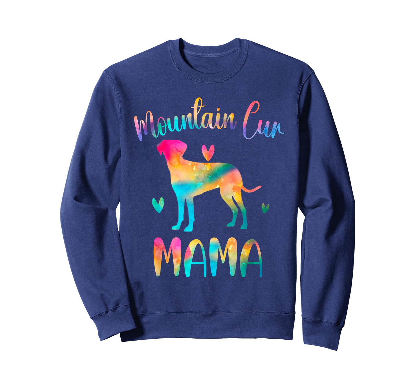 Mountain Cur Mama Colorful Mountain Cur Cute Gifts Dog Mom T-Shirt