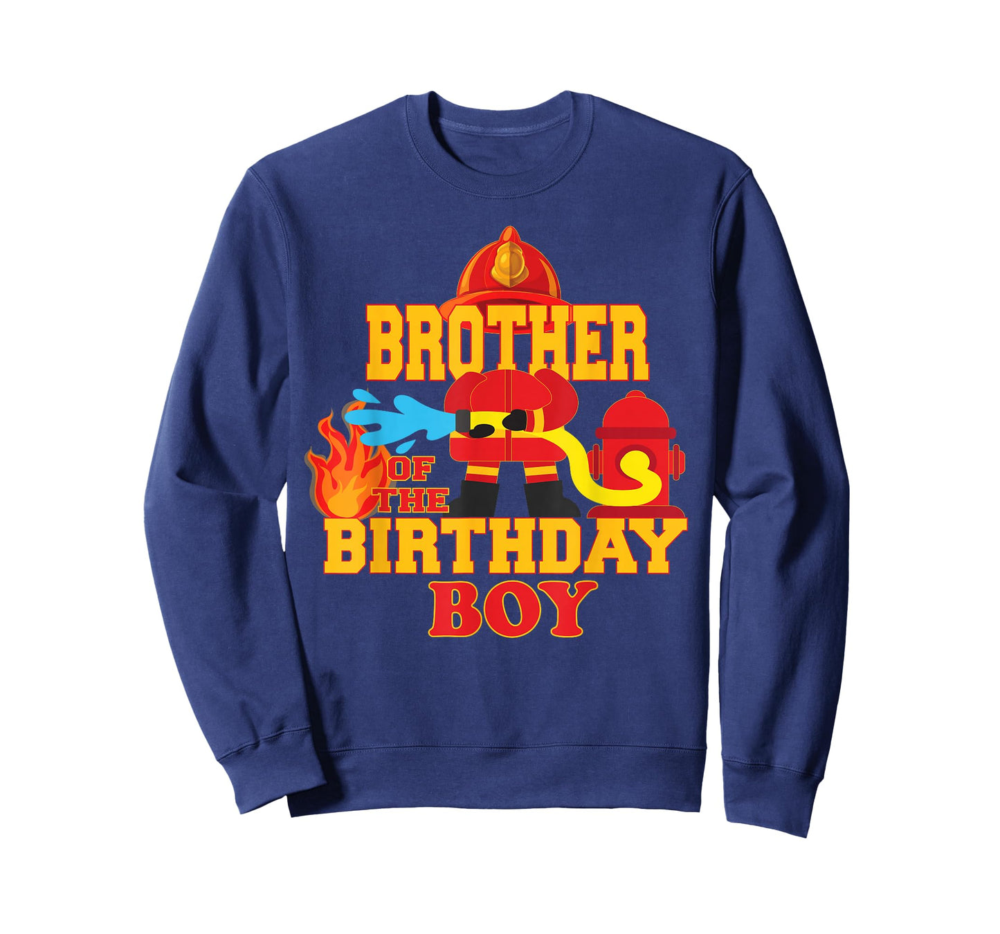 Brother Of The Birthday Boy Firetruck Firefighter Party T-Shirt